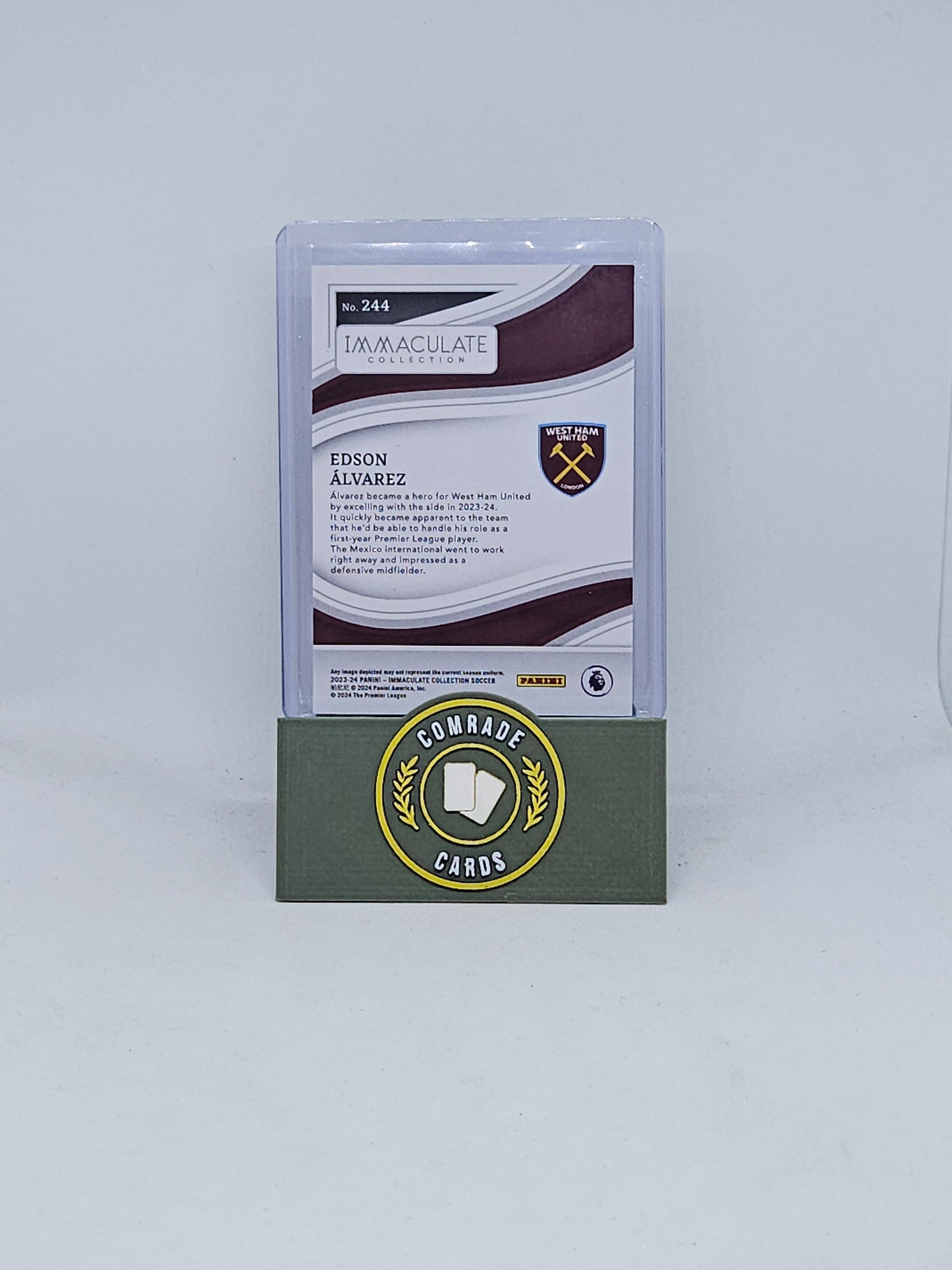 Edson Alvarez (West Ham) 39/60 Immaculate 2023-2024