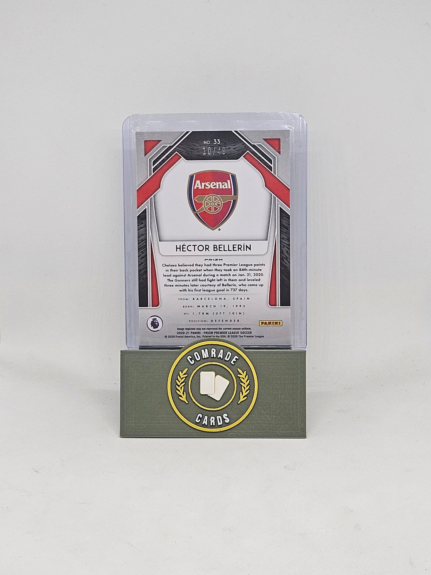 Hector Bellerin (Arsenal) 10/49 Prizm Premier League 2020-2021