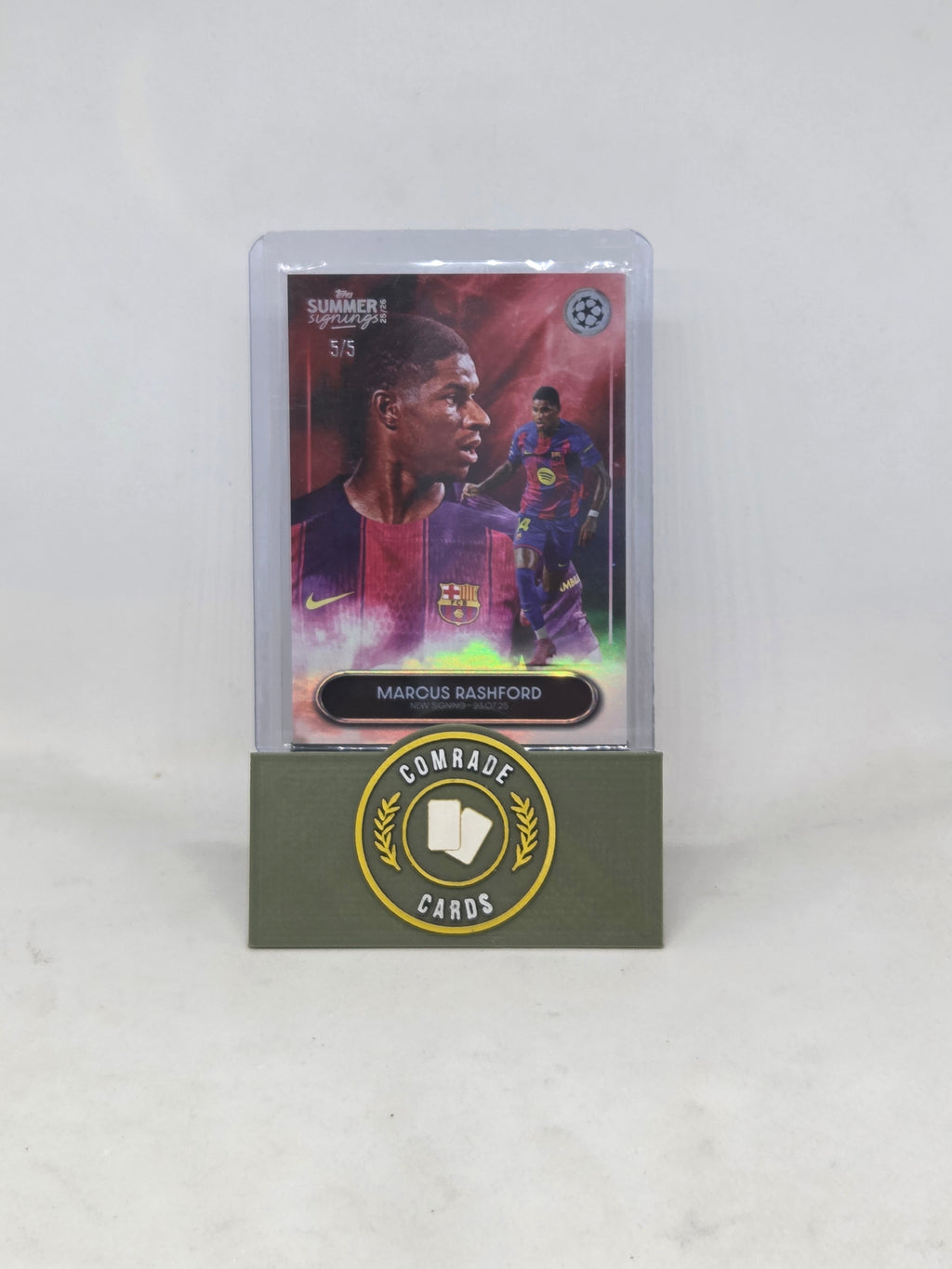 Marcus Rashford (Barcelona) 5/5 Topps Summer Signings 2025-2026