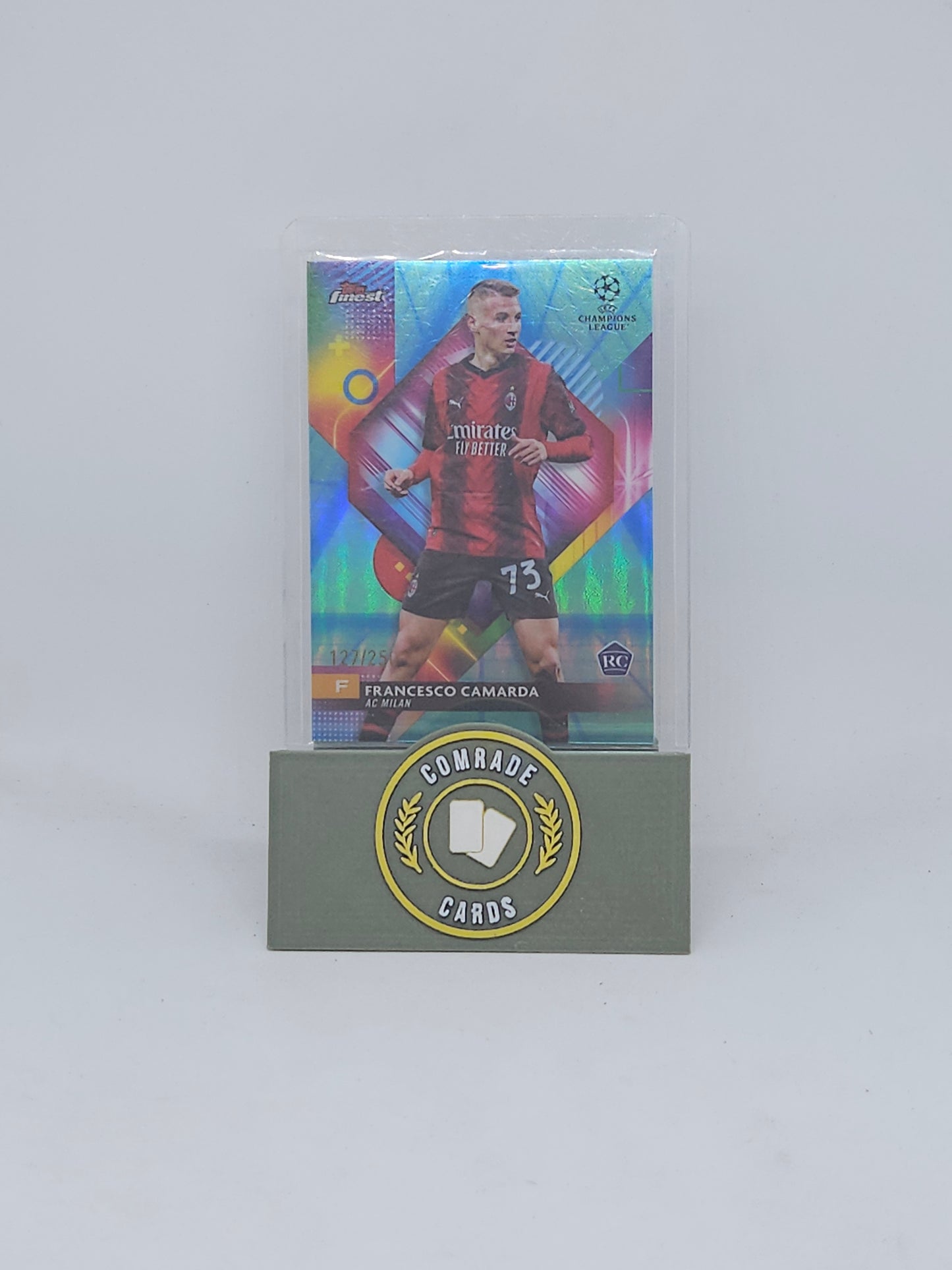 Francesco Camarda (AC Milan) 127/250 Topps Finest 2023-2024