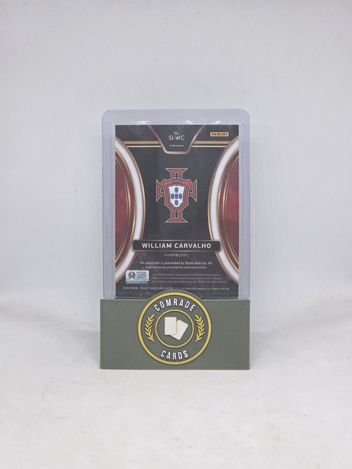 William Carvalho (Portugal) Autographed Card Select Euro 2020