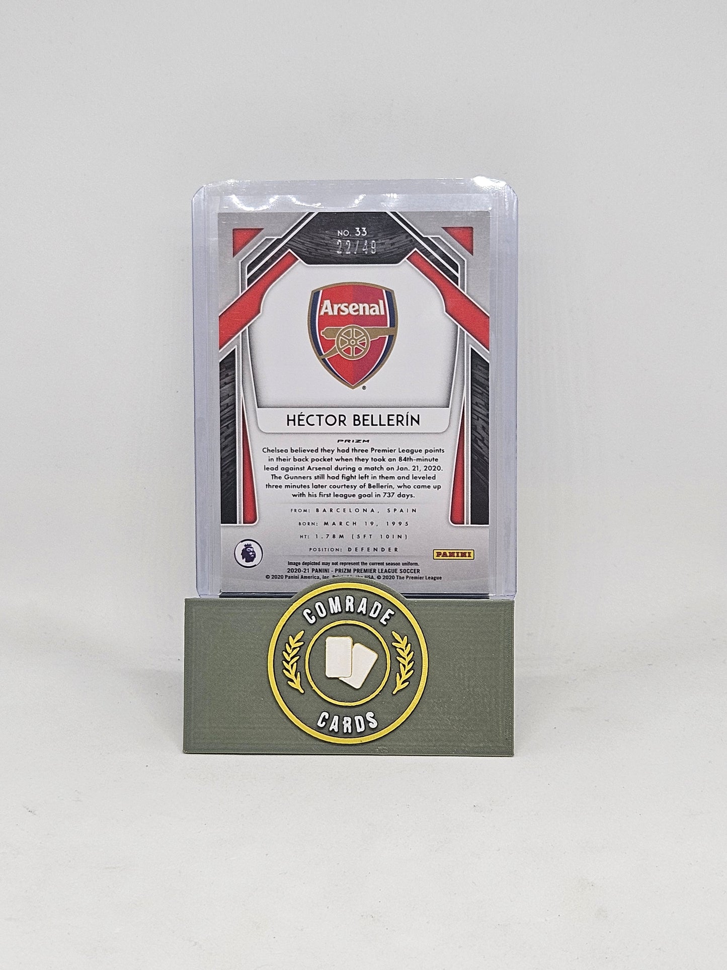 Hector Bellerin (Arsenal) 22/49 Prizm Premier League 2020-2021