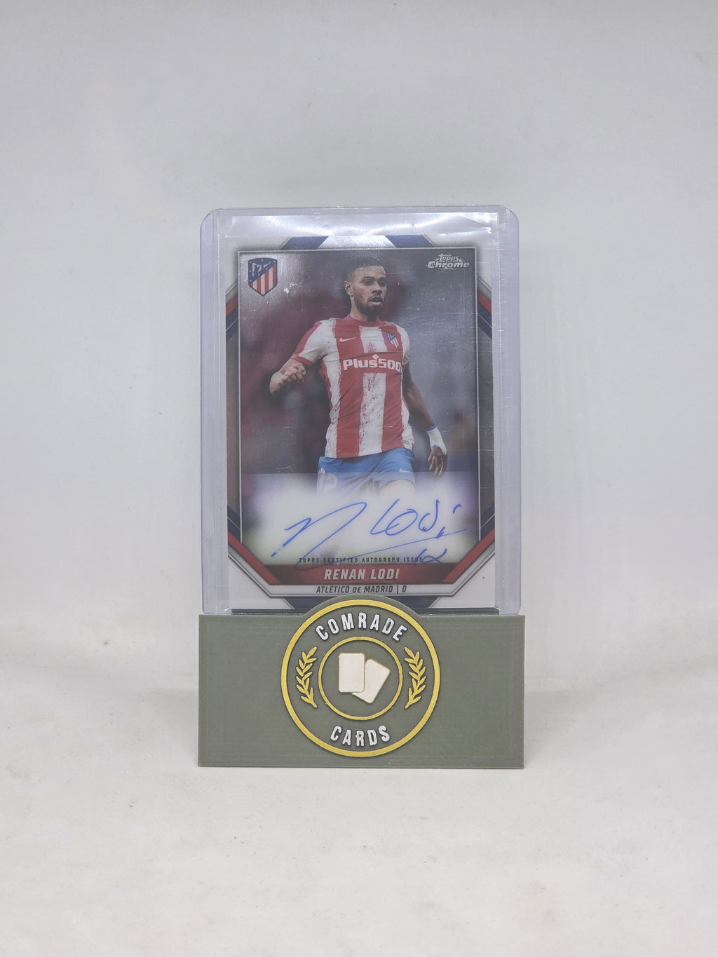 Renan Lodi (Athletico Madrid) 86/99 Auto Topps Chrome Athletico Madrid 2021-2022