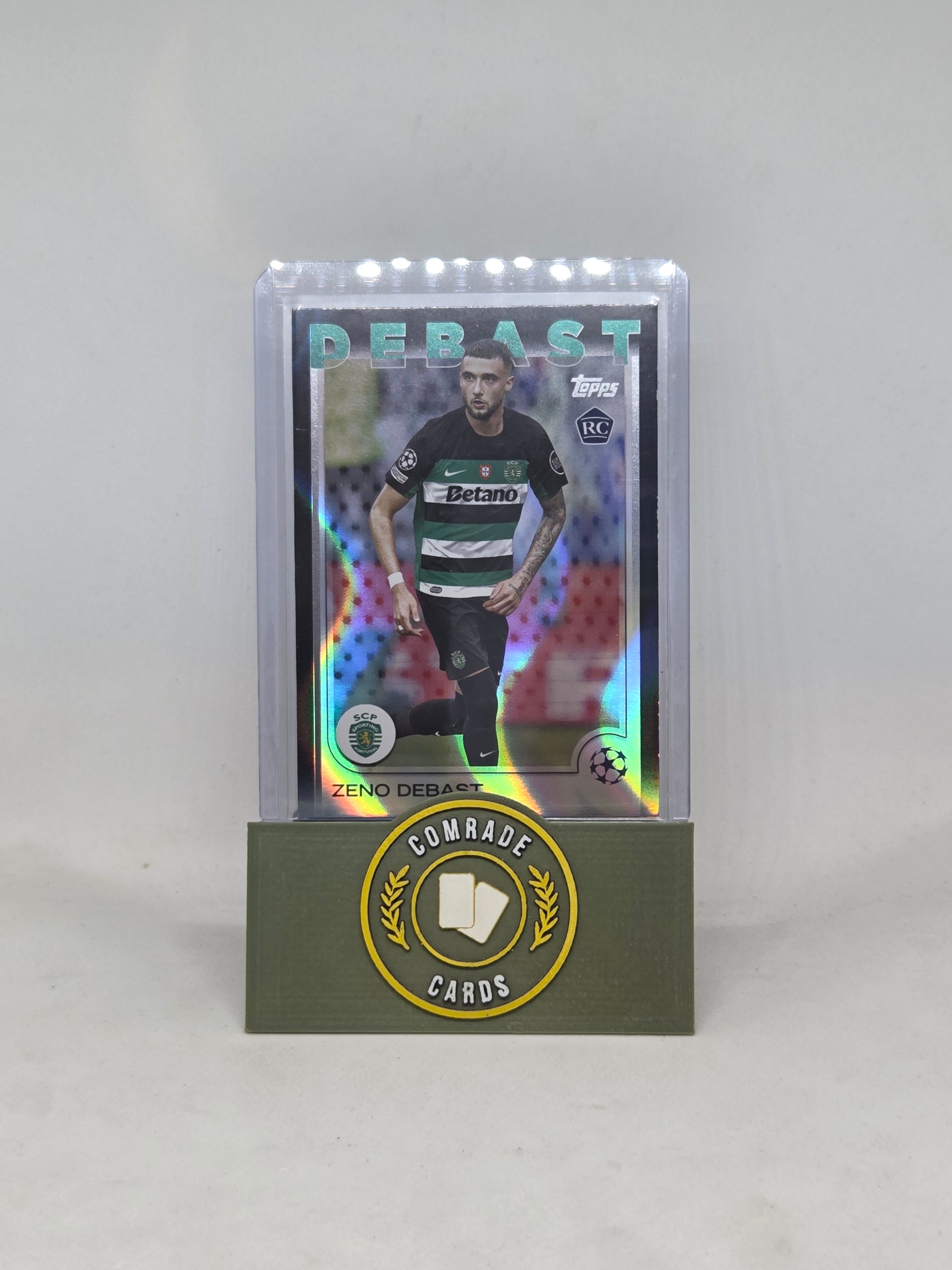 Zeno Debast (Sporting) Black Lava SSP Topps UCC 2024-2025