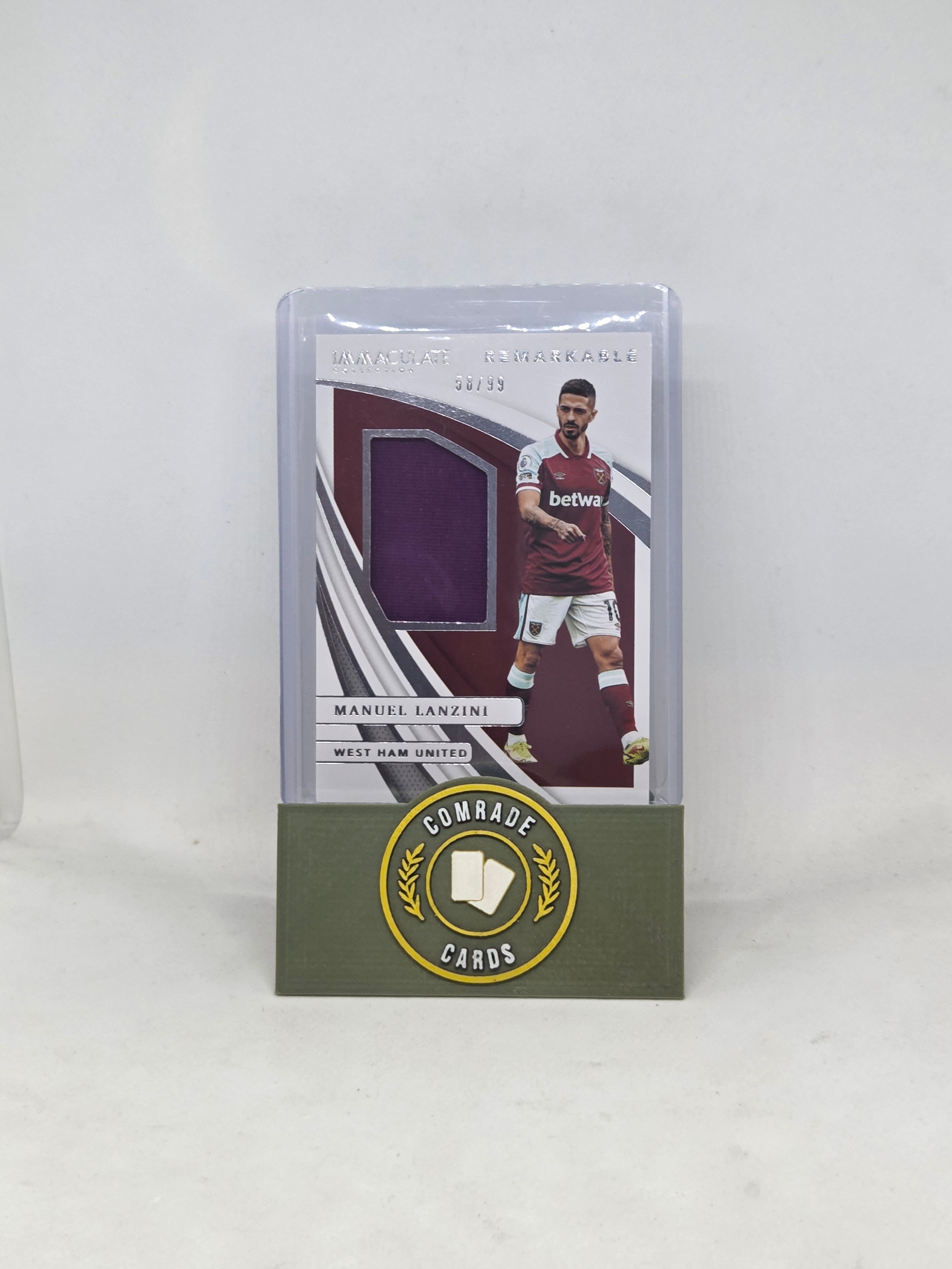 Manuel Lanzini (West Ham) 58/99 Patch (Match Worn) Immaculate 2020-2021