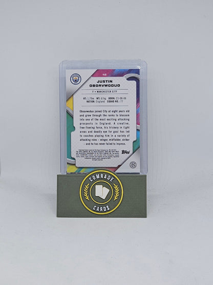 Justin Obavwoduo (Man City) 02/99 Topps Finest 2024-2025