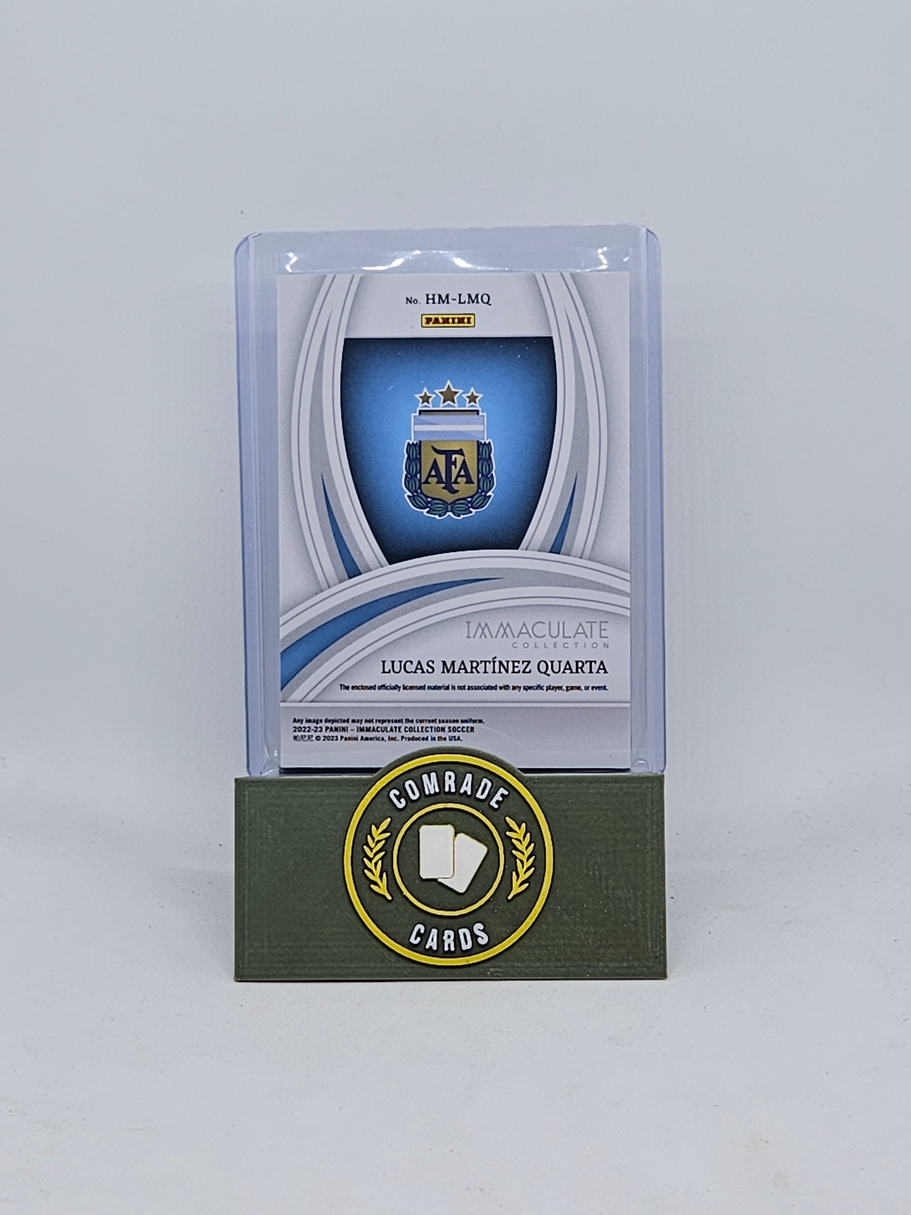 Lucas Martinez Quarta (Argentina) 05/10 Patch Immaculate 2022-2023