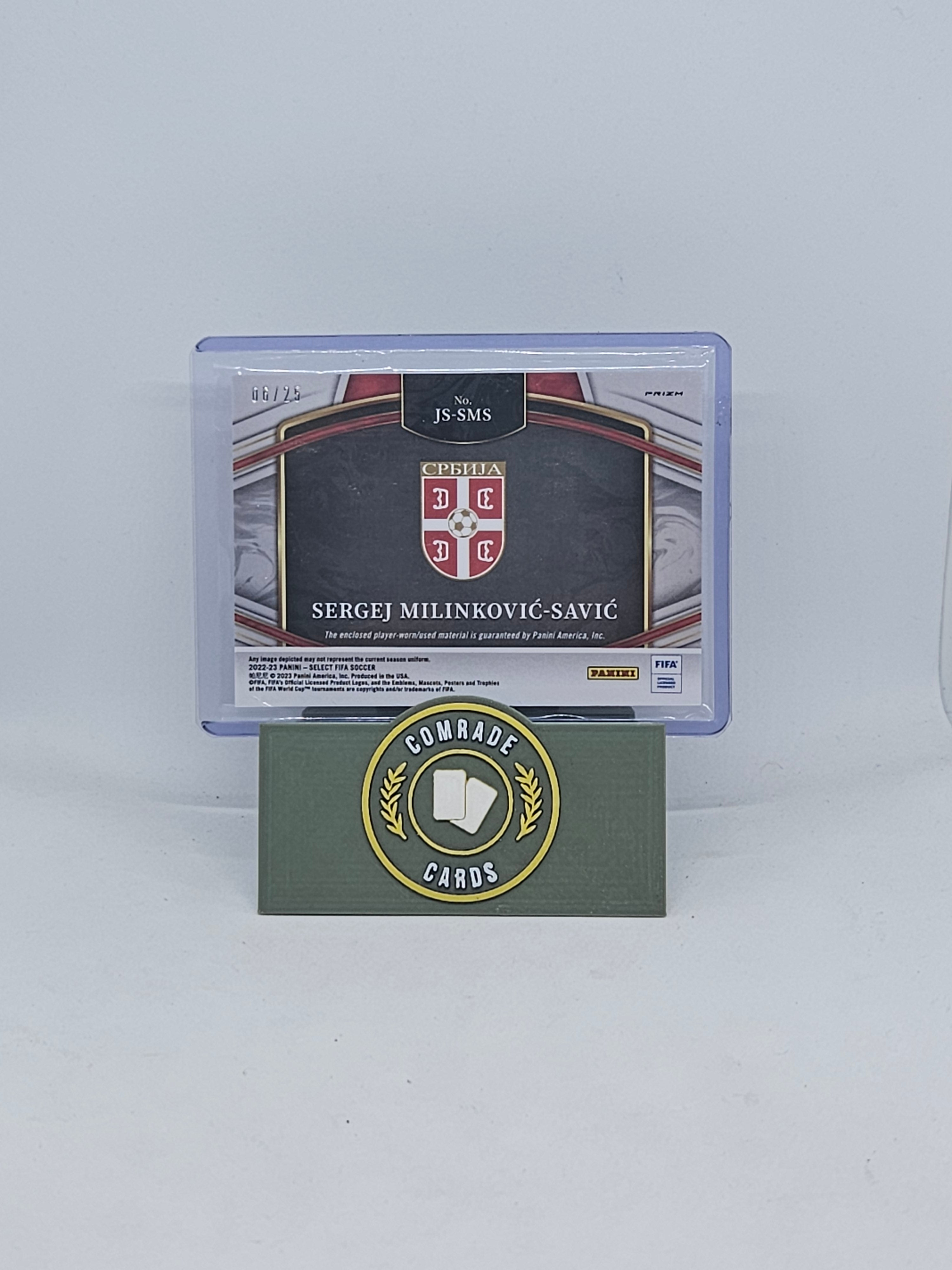 Sergej Milinkovic-Savic (Serbia) 06/25 Player Worn Patch Select Fifa 2022-2023