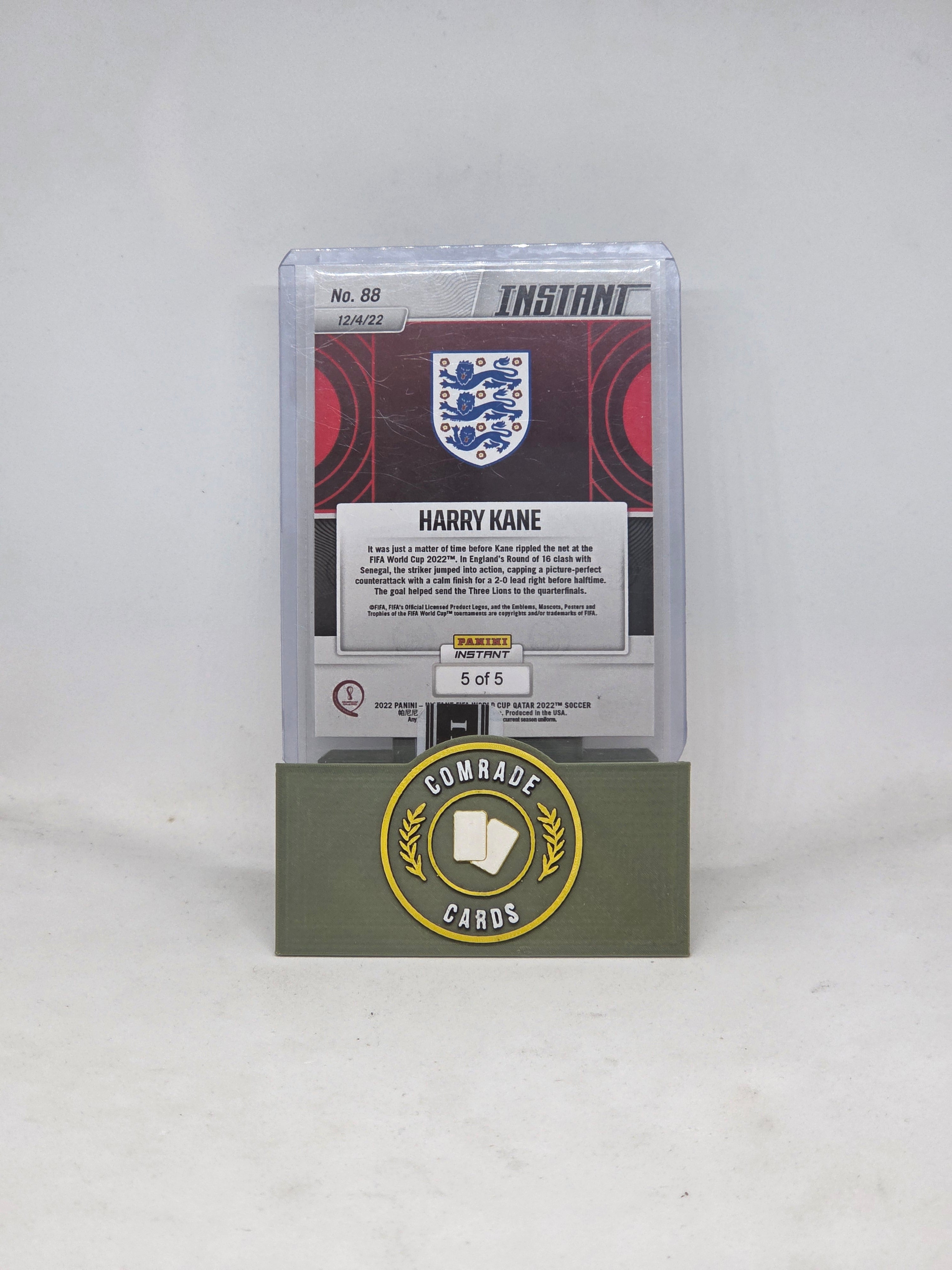 Harry Kane (England) 5/5 Panini Instant World Cup Qatar 2022