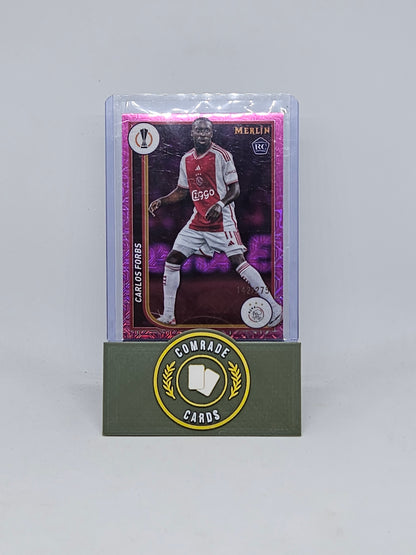 Carlos Forbs (Ajax) 142/275 Topps Merlin Chrome 2023-2024