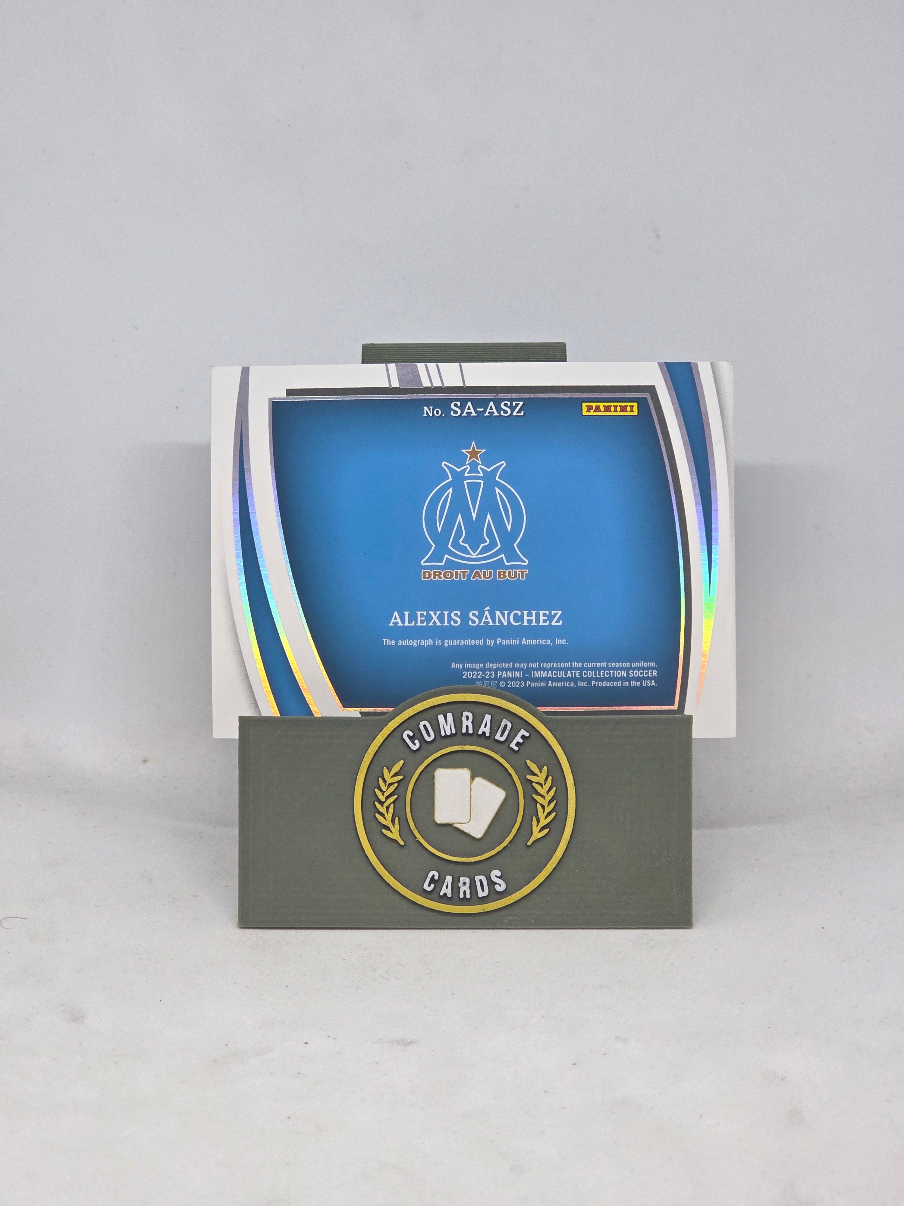 Alexis Sanchez (Marseille) 53/63 Autographed Booklet Immaculate 2022-2023