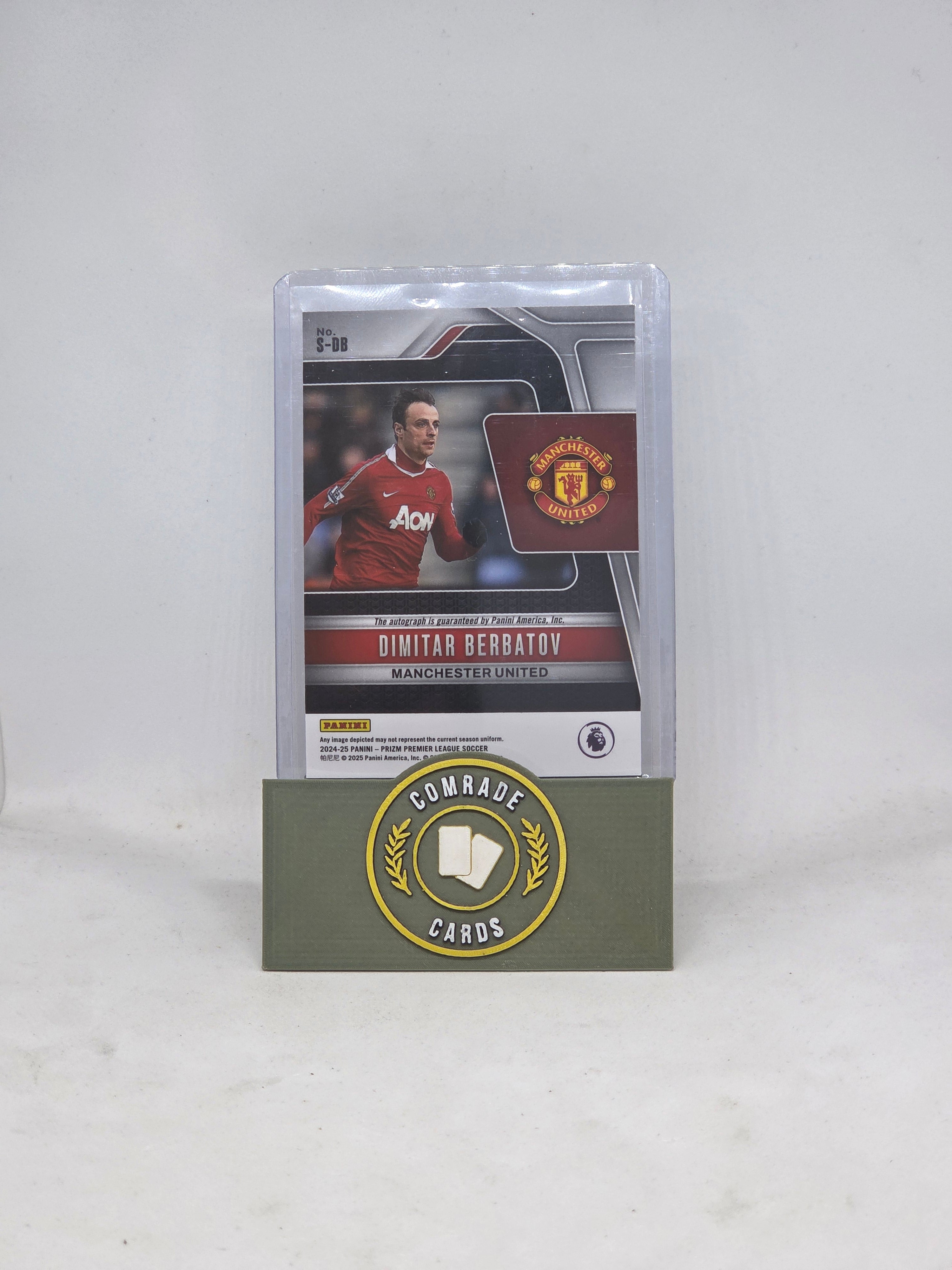 Dimitar Berbatov (Man United) Autographed Card Prizm Premier League 2024-2025