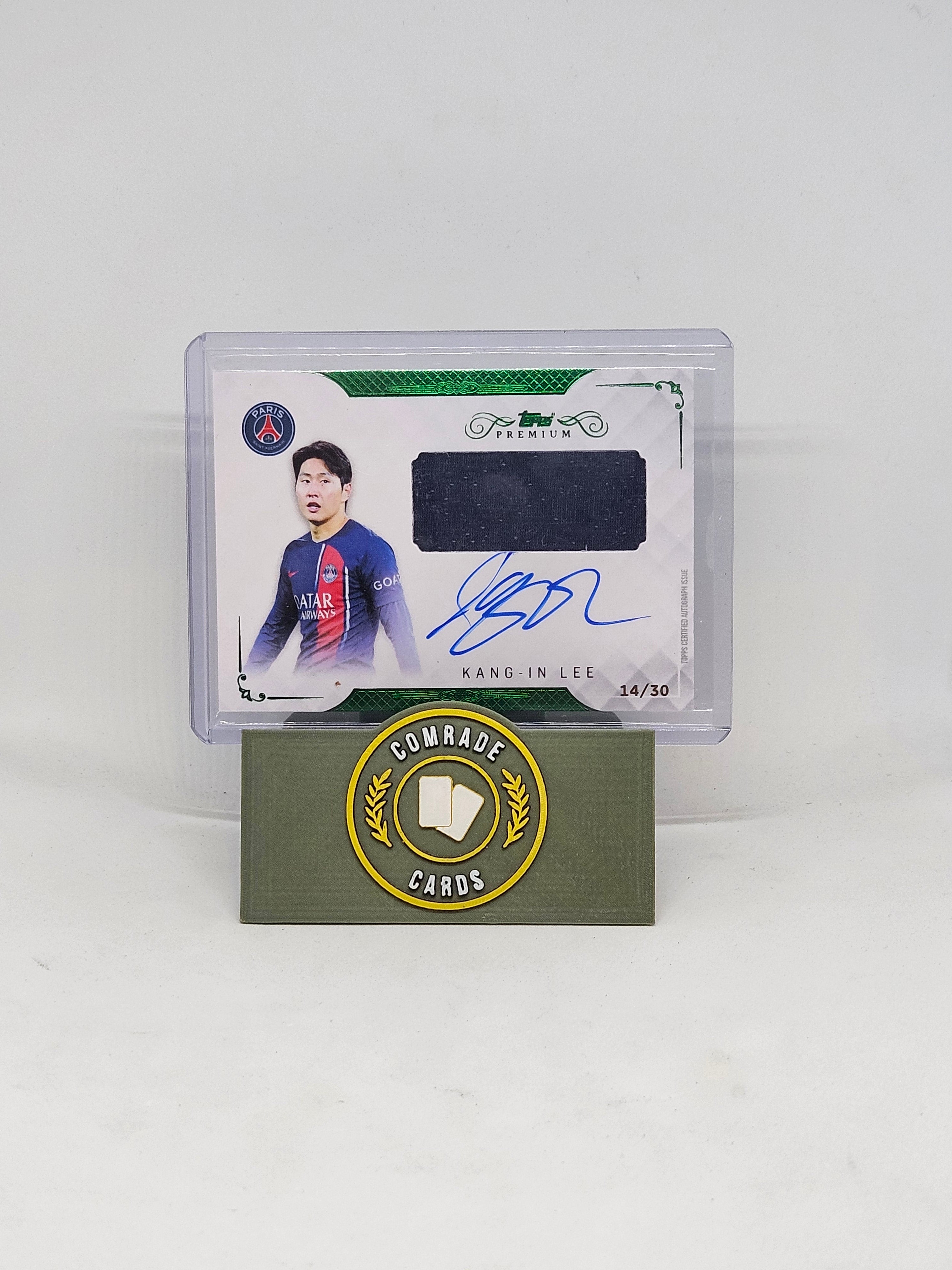 Kang-In Lee (PSG) 14/30 Autographed/Patch Topps Premium 2023-2024