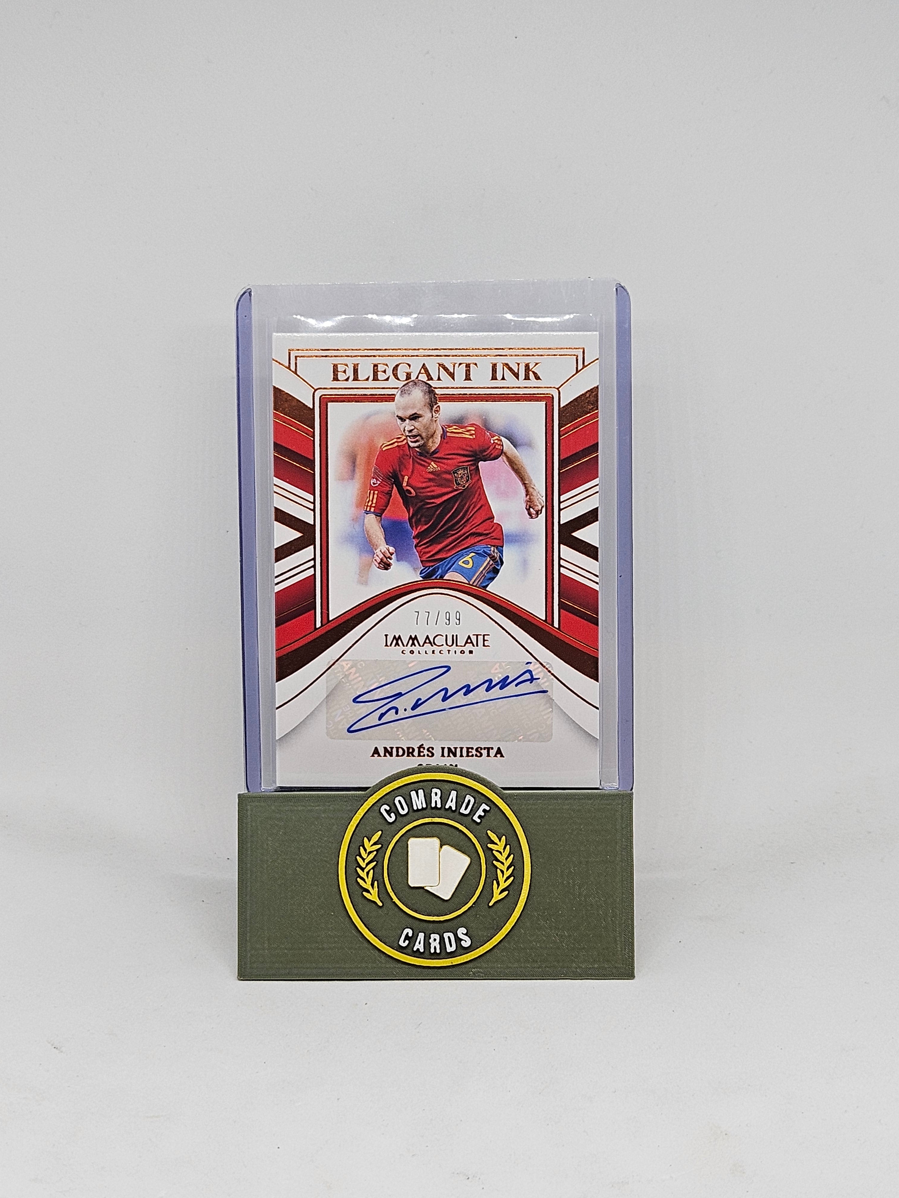 Andres Inesta (Spain) 77/99 Autographed Card Immaculate 2023-2024