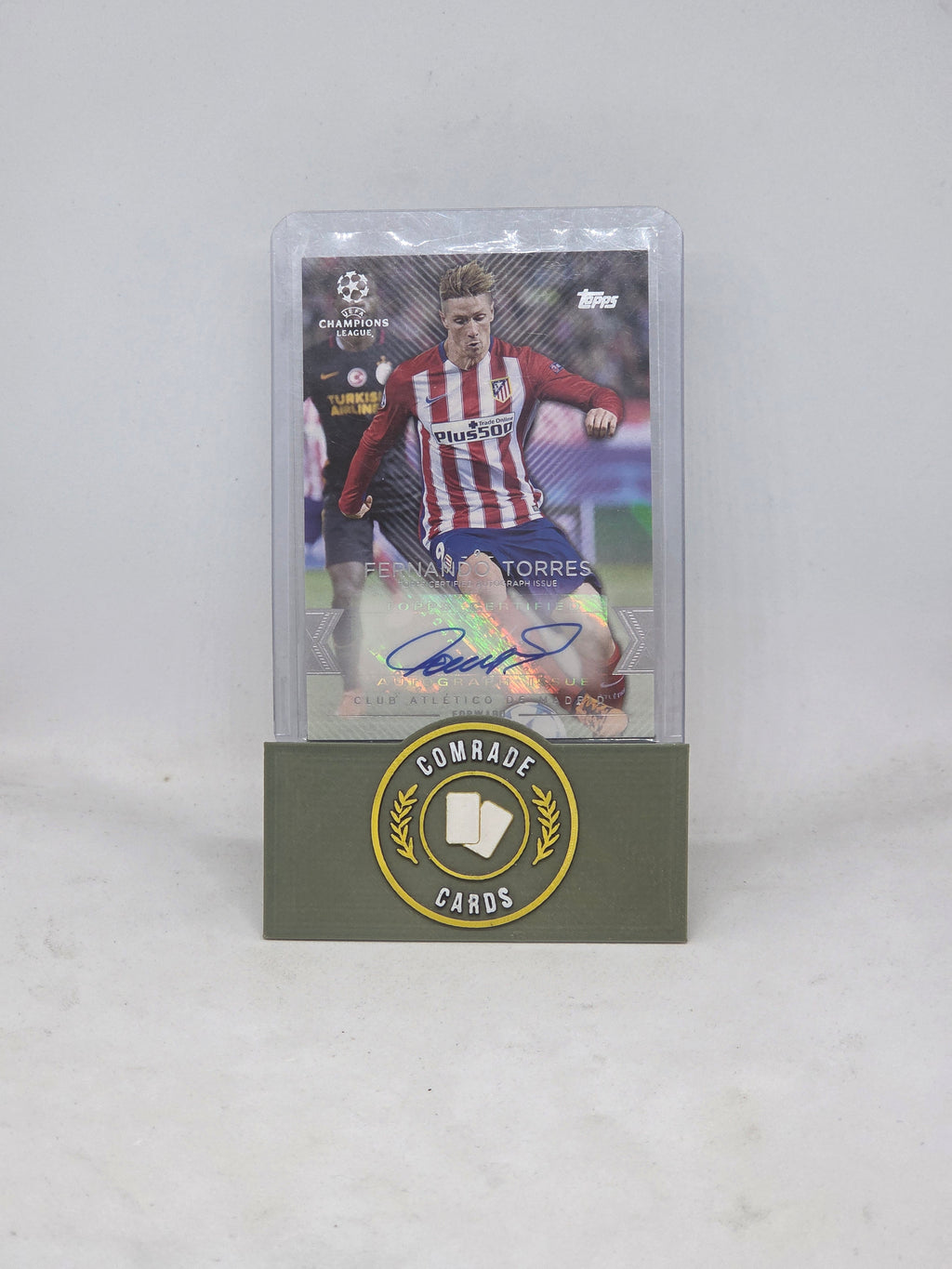 Fernando Torres (Athletico Madrid) Autographed Card Topps Showcase 2016