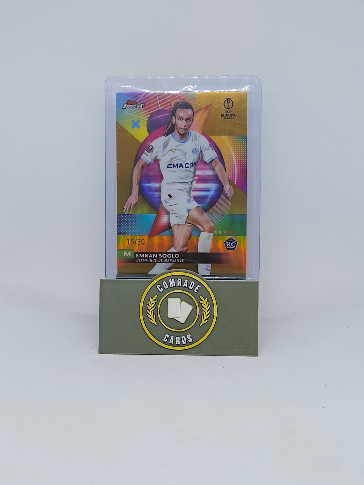 Emran Soglo (Marseille) 15/50 Topps Finest 2023-2024