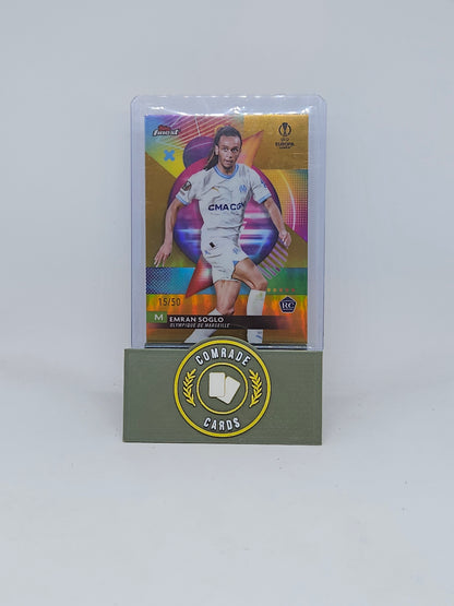 Emran Soglo (Marseille) 15/50 Topps Finest 2023-2024