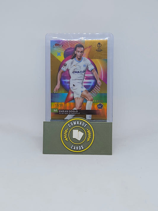 Emran Soglo (Marseille) 15/50 Topps Finest 2023-2024