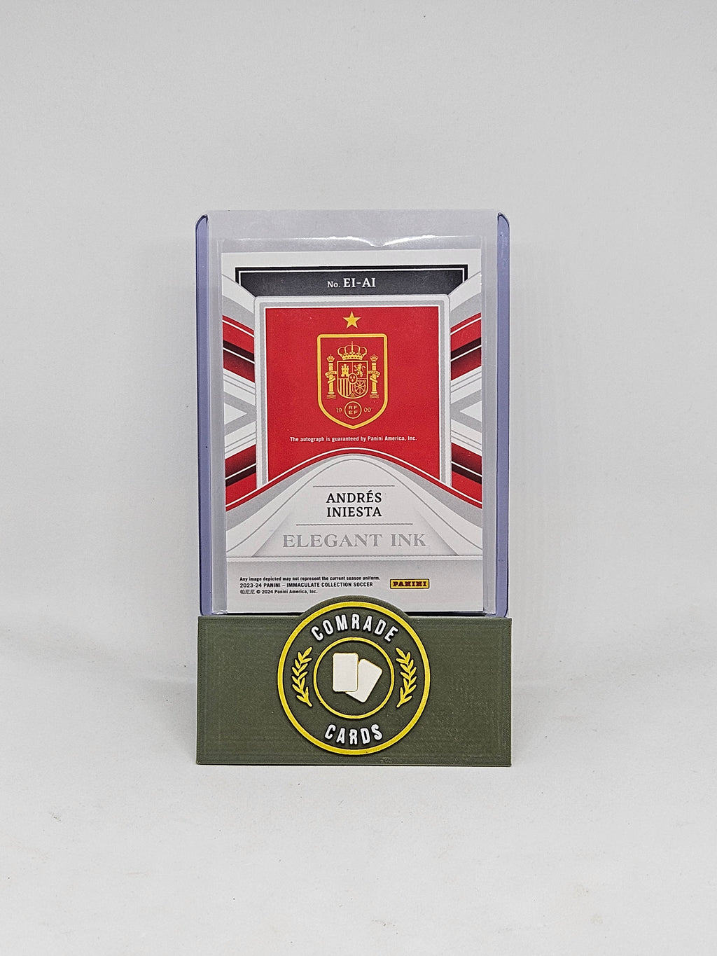 Andres Inesta (Spain) 77/99 Autographed Card Immaculate 2023-2024