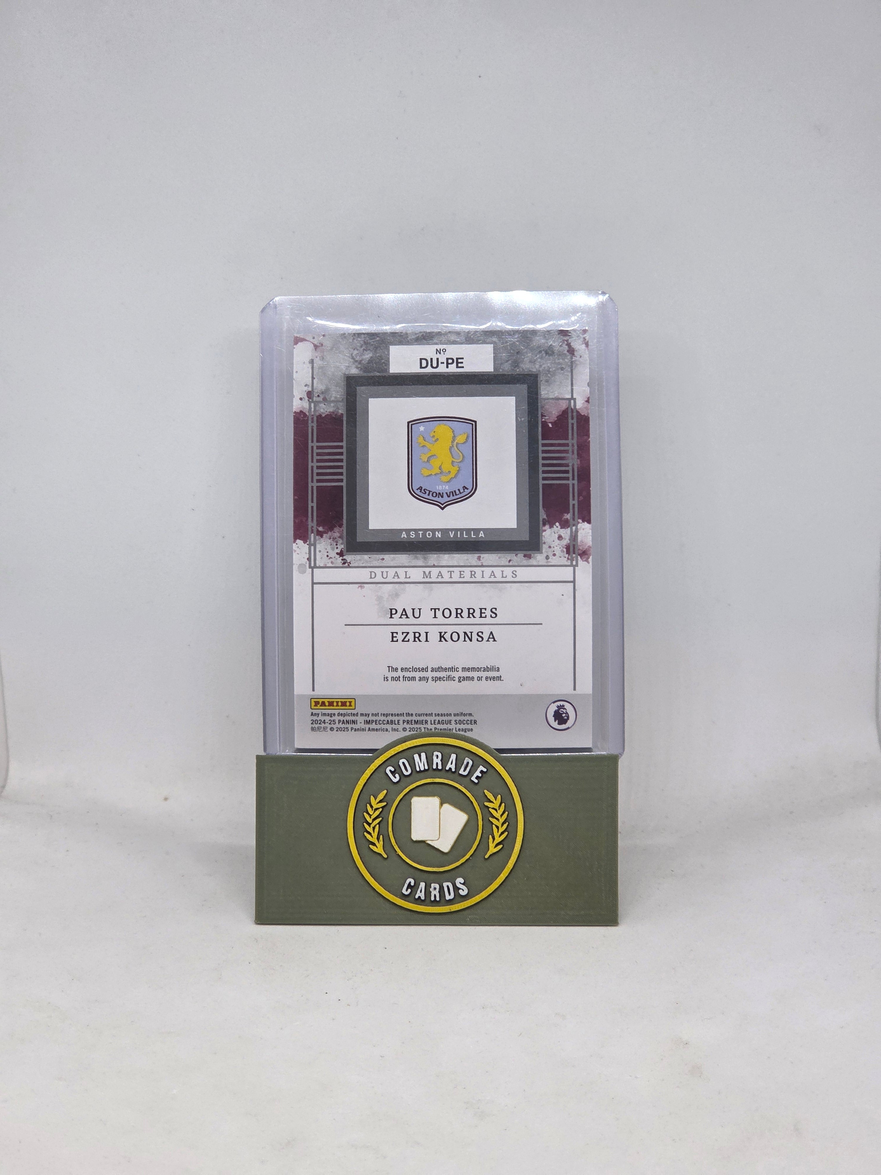 Pau Torres & Ezri Konsa 26/49 Dual Patch Impeccable 2024-2025