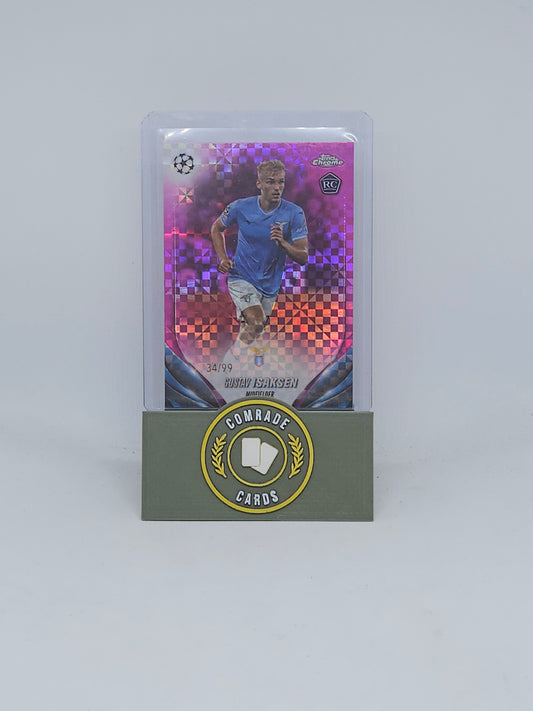 Gustav Isaksen (Lazio) 34/99 Topps Chrome 2023-2024
