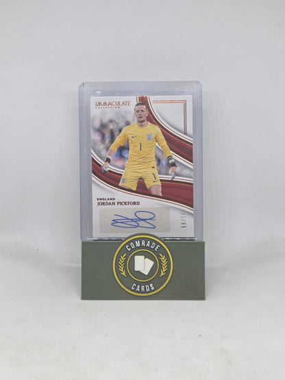 Jordan Pickford (England) 30/99 Autographed Card 2023-2024