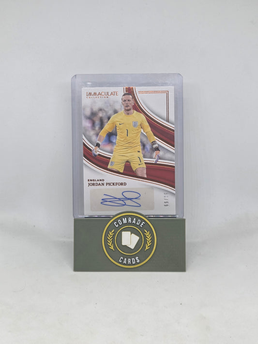 Jordan Pickford (England) 30/99 Autographed Card 2023-2024