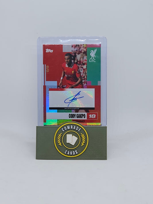 Cody Gakpo (Liverpool) 95/99 Autographed Card Topps Liverpool Set 2023-2024