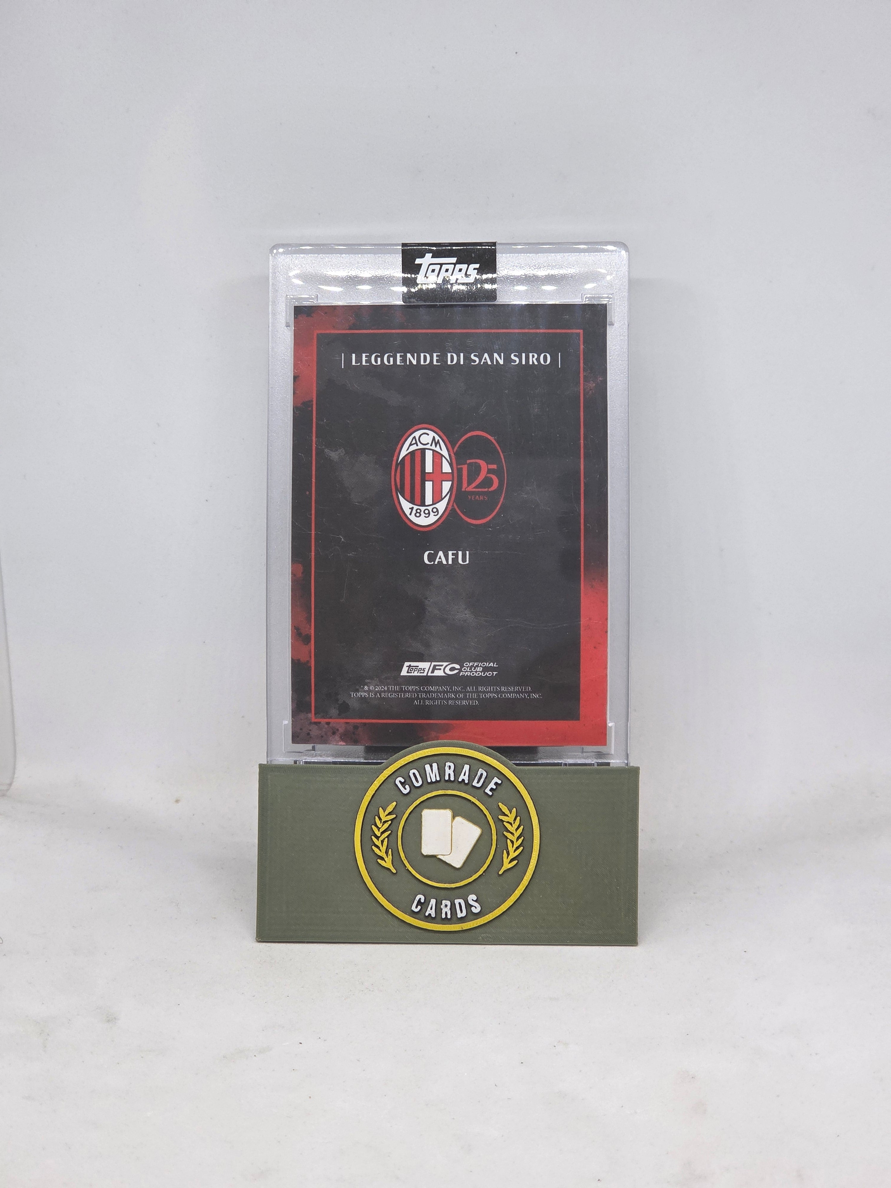Cafu (AC Milan) 20/25 Autographed Card Topps AC Milan 125 Year 2024