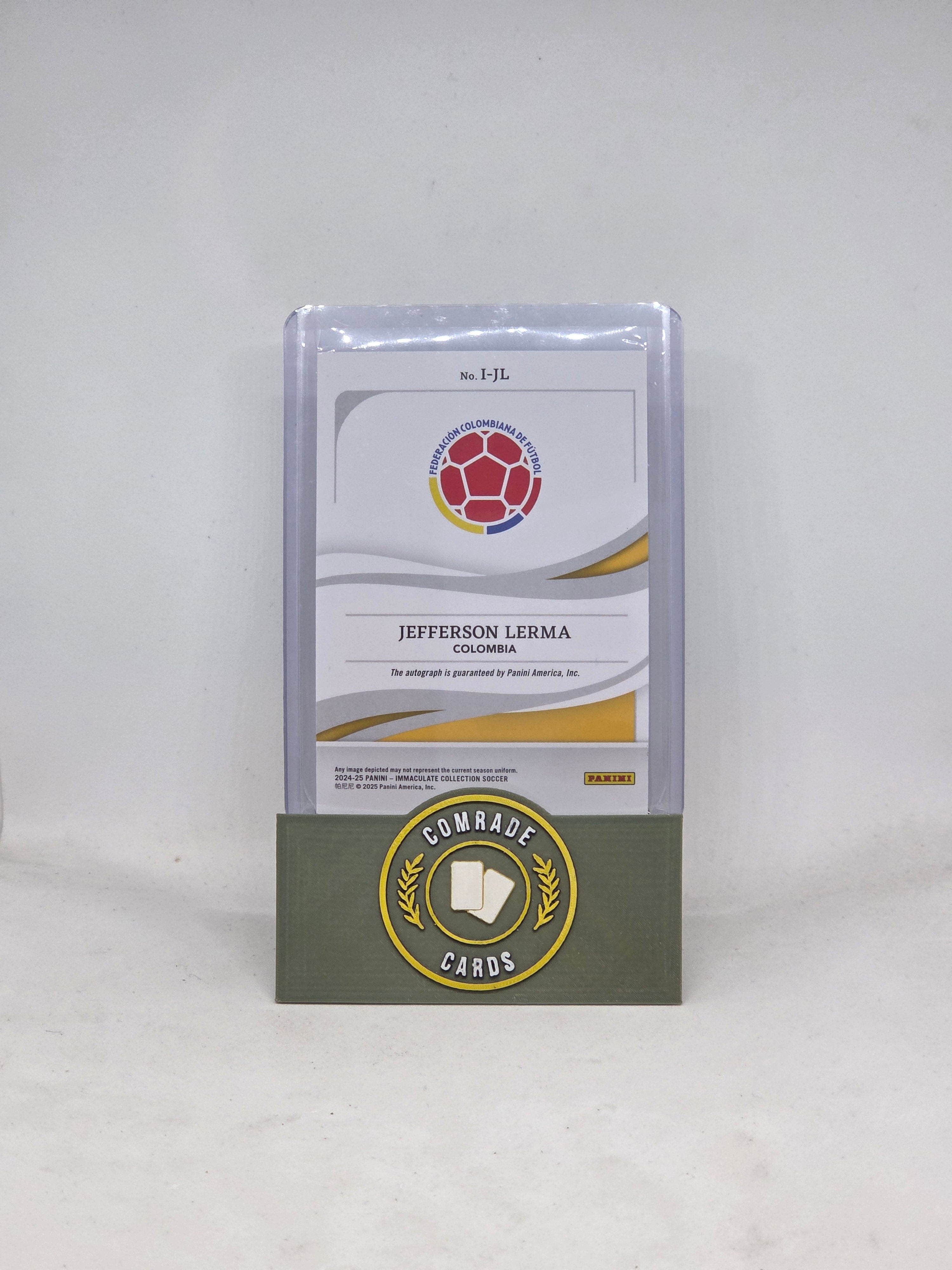 Jefferson Lerma (Colombia) 20/49 Autographed Card Immaculate 2024-2025
