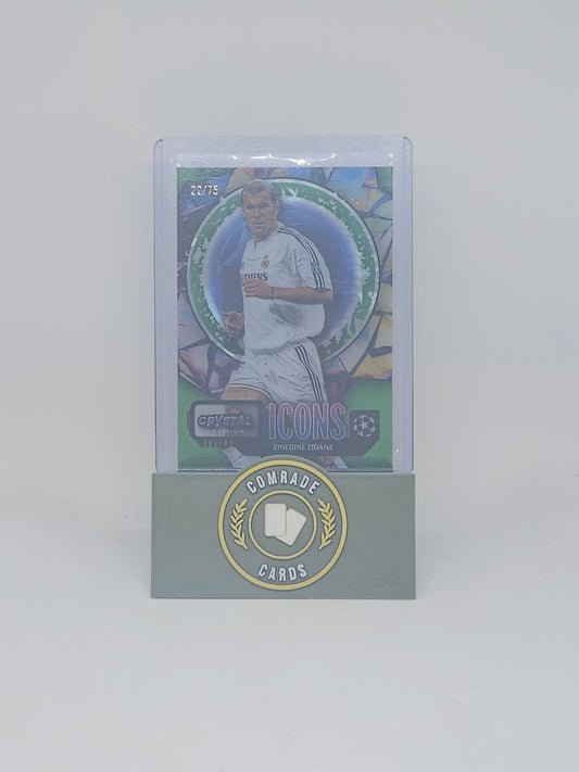 Zinedine Zidane (Real Madrid) 22/75 Topps Crystal 2022-2023