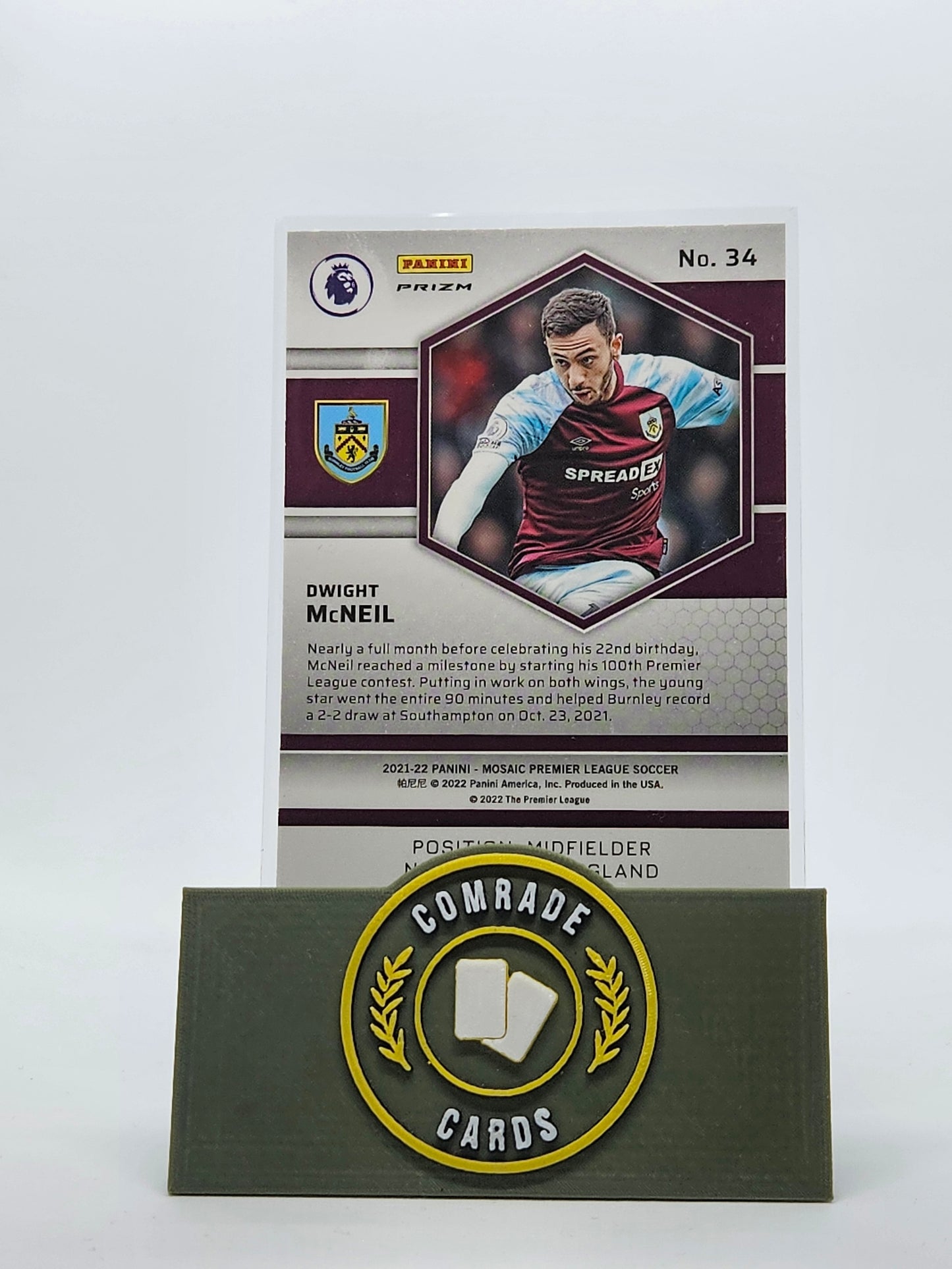 Dwight McNeil (Burnley) - Parallel Mosaic Premier League 2021-2022