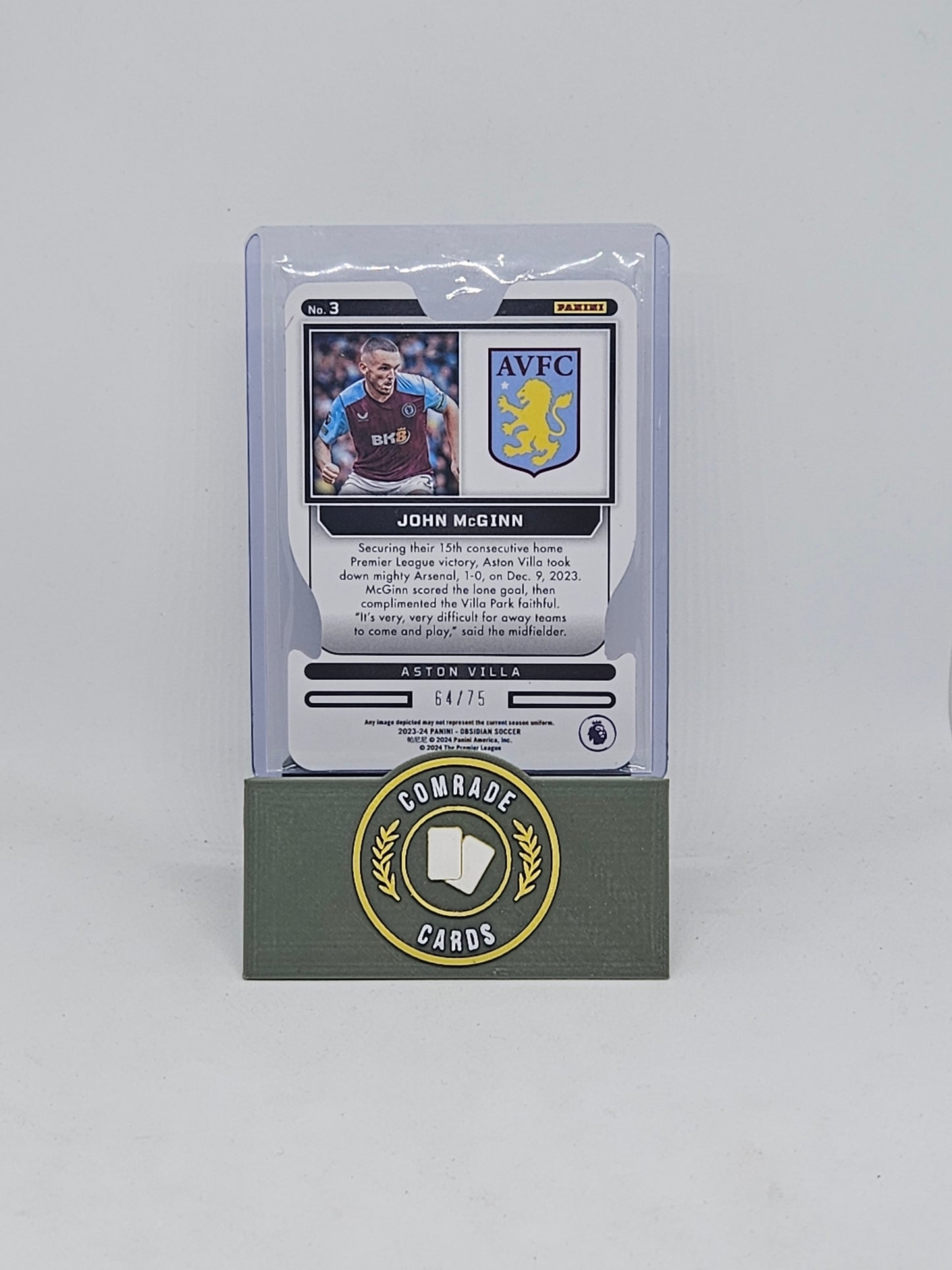 John Mcginn (Aston Villa) 64/75 Obsidian 2023-2024