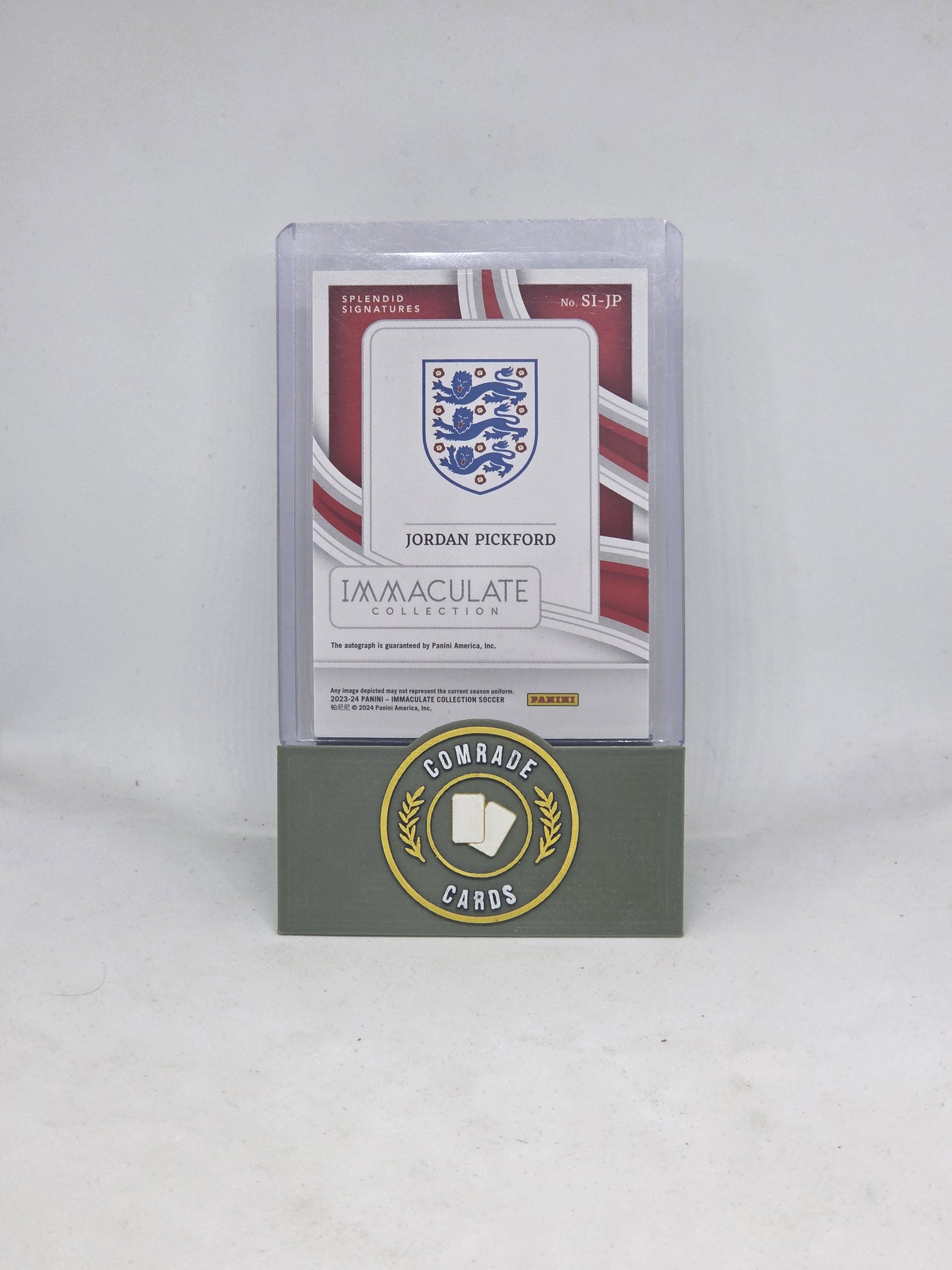 Jordan Pickford (England) 30/99 Autographed Card 2023-2024