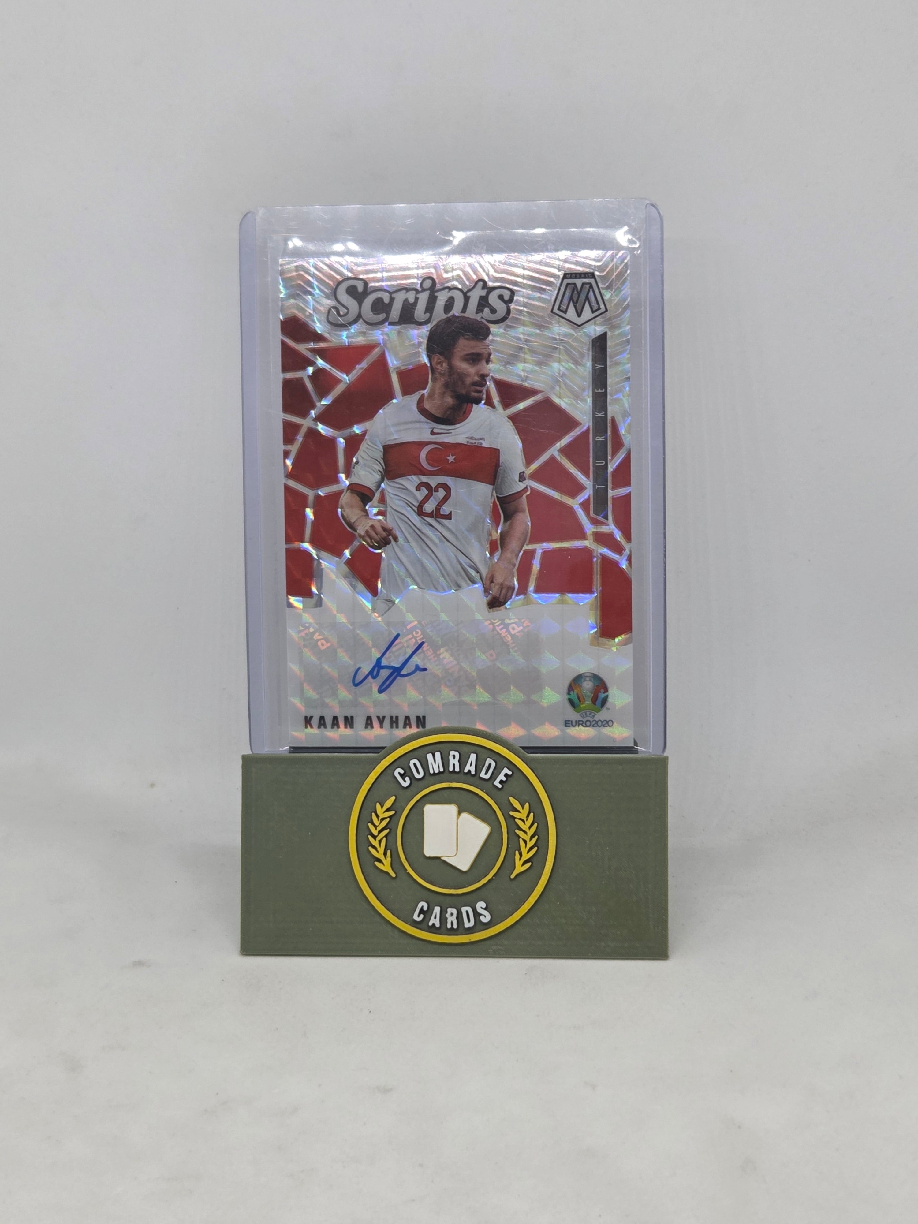 Kaan Ayhan (Turkey) Autographed Card Mosaic Euro 2020