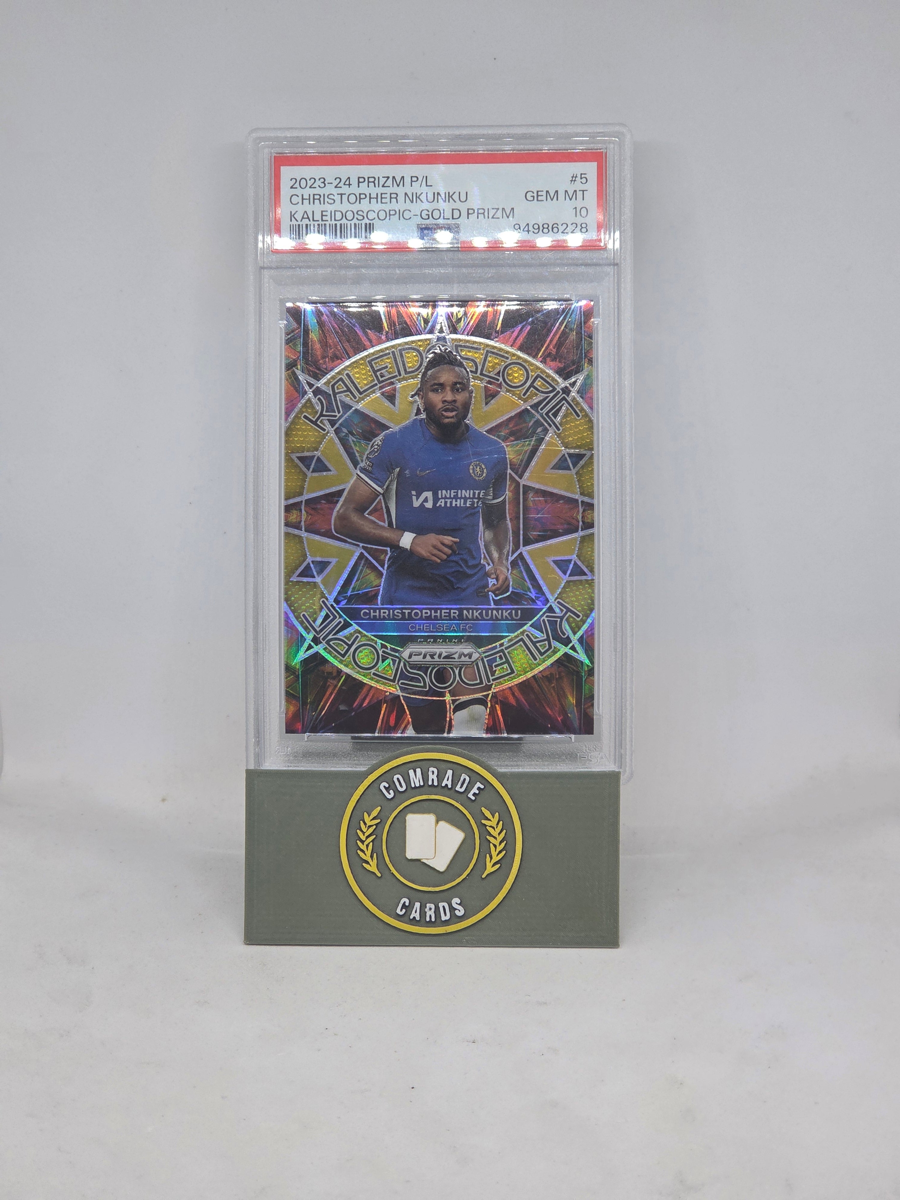 Christopher Nkunku (Chelsea) 06/10 Prizm Premier League 2023-2024 PSA 10