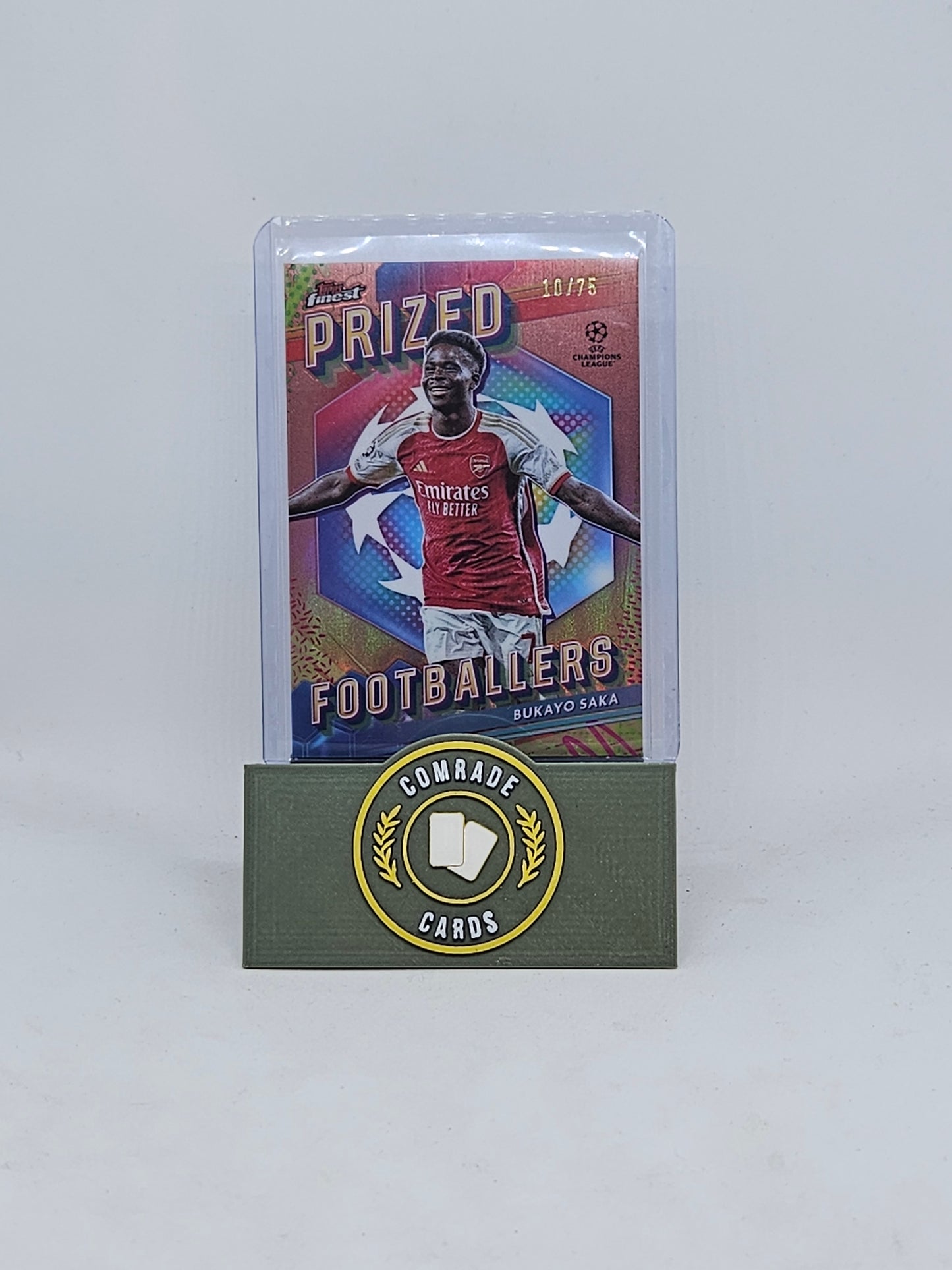 Bukayo Saka (Arsenal) 10/75 Topps Finest 2023-2024