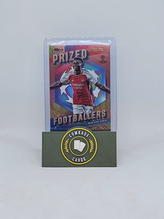 Bukayo Saka (Arsenal) 10/75 Topps Finest 2023-2024