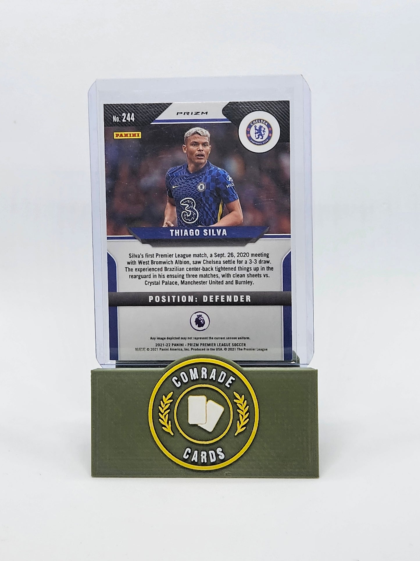 Thiago Silva (Chelsea) Parallel Prizm Premier League 2021-2022