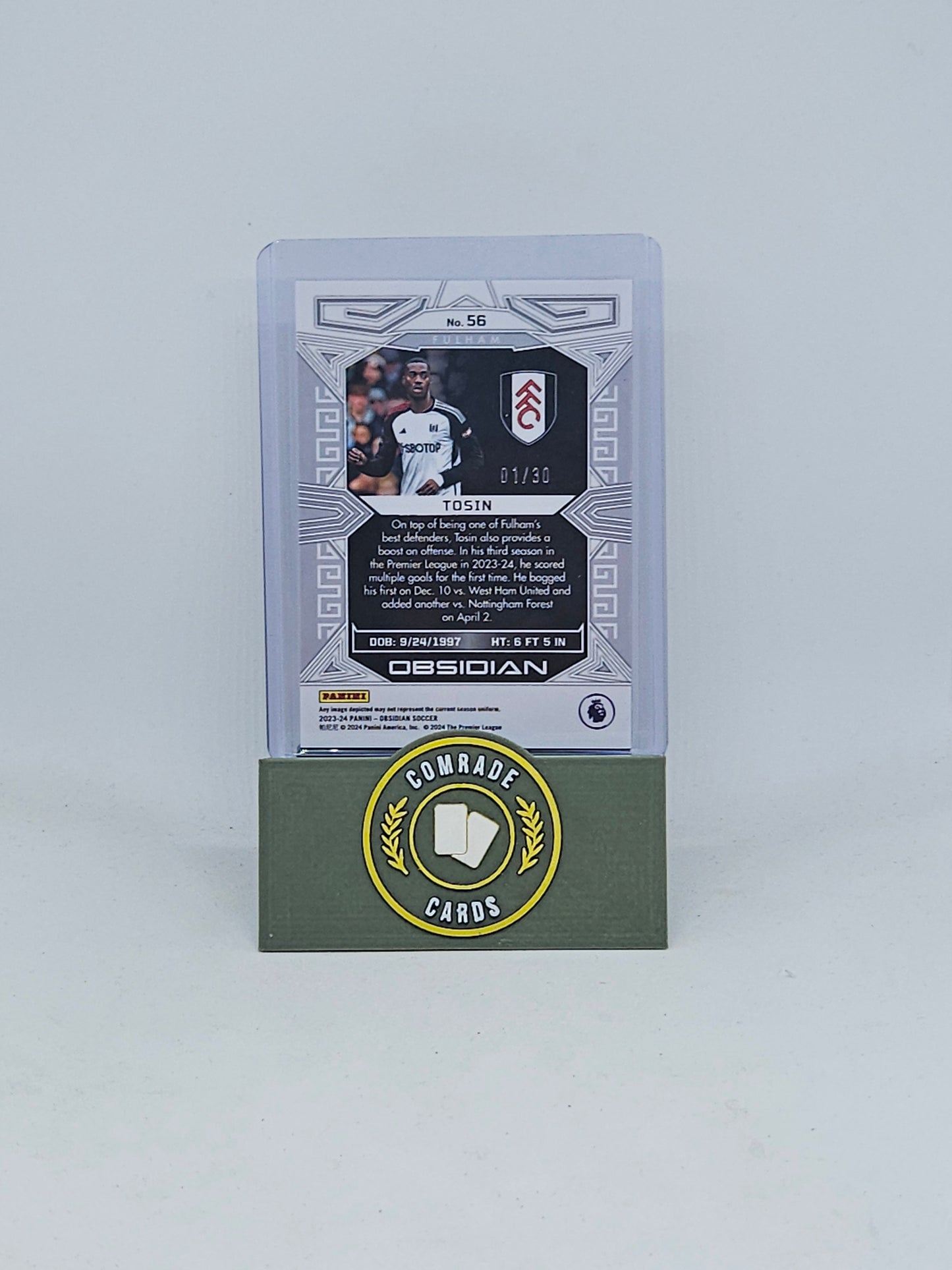 Adarabioyo Tosin (Fulham) 01/30 Obsidian 2023-2024