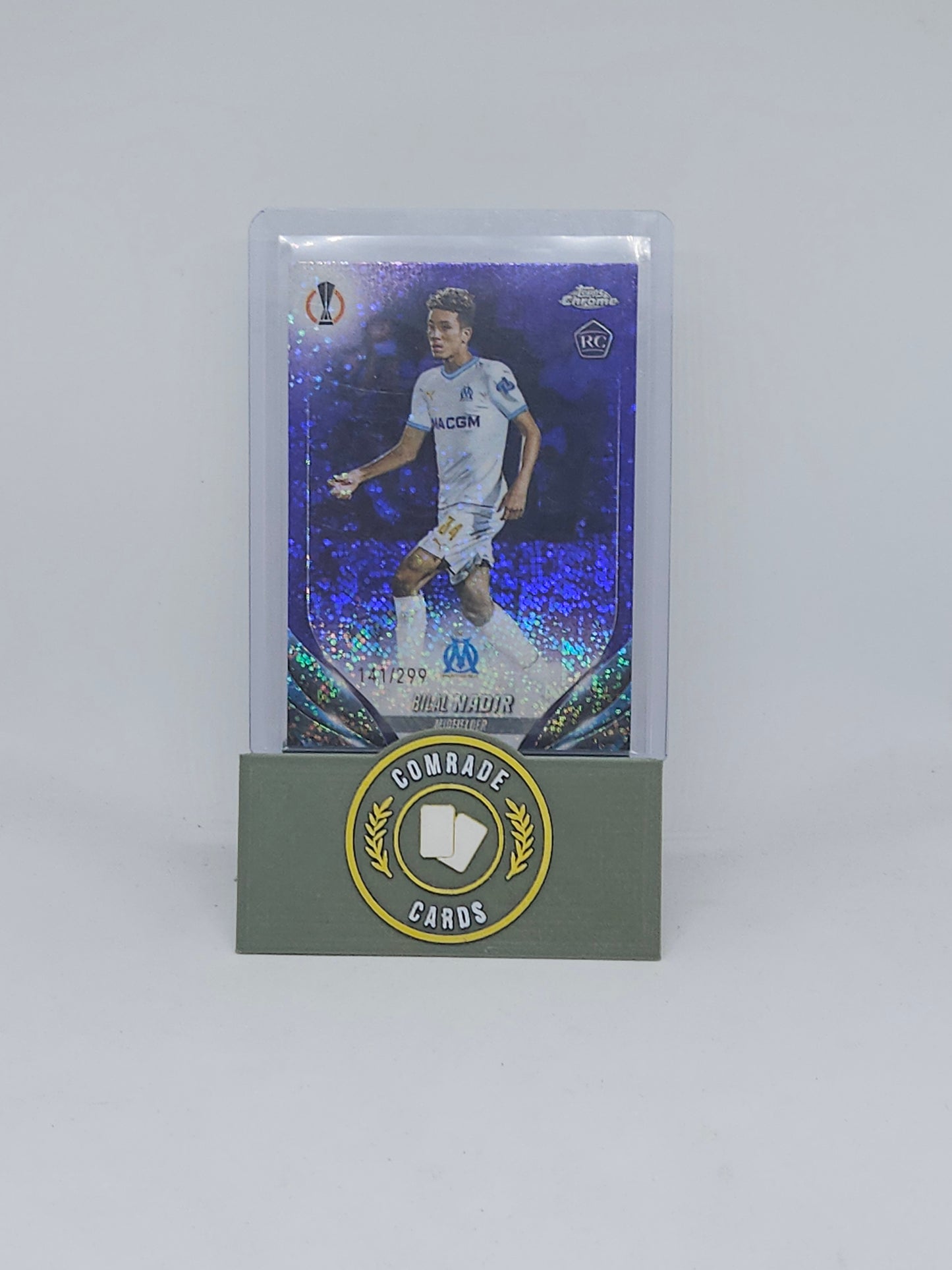 Bilal Nadir (Marseille) 141/299 Topps Chrome 2023-2024