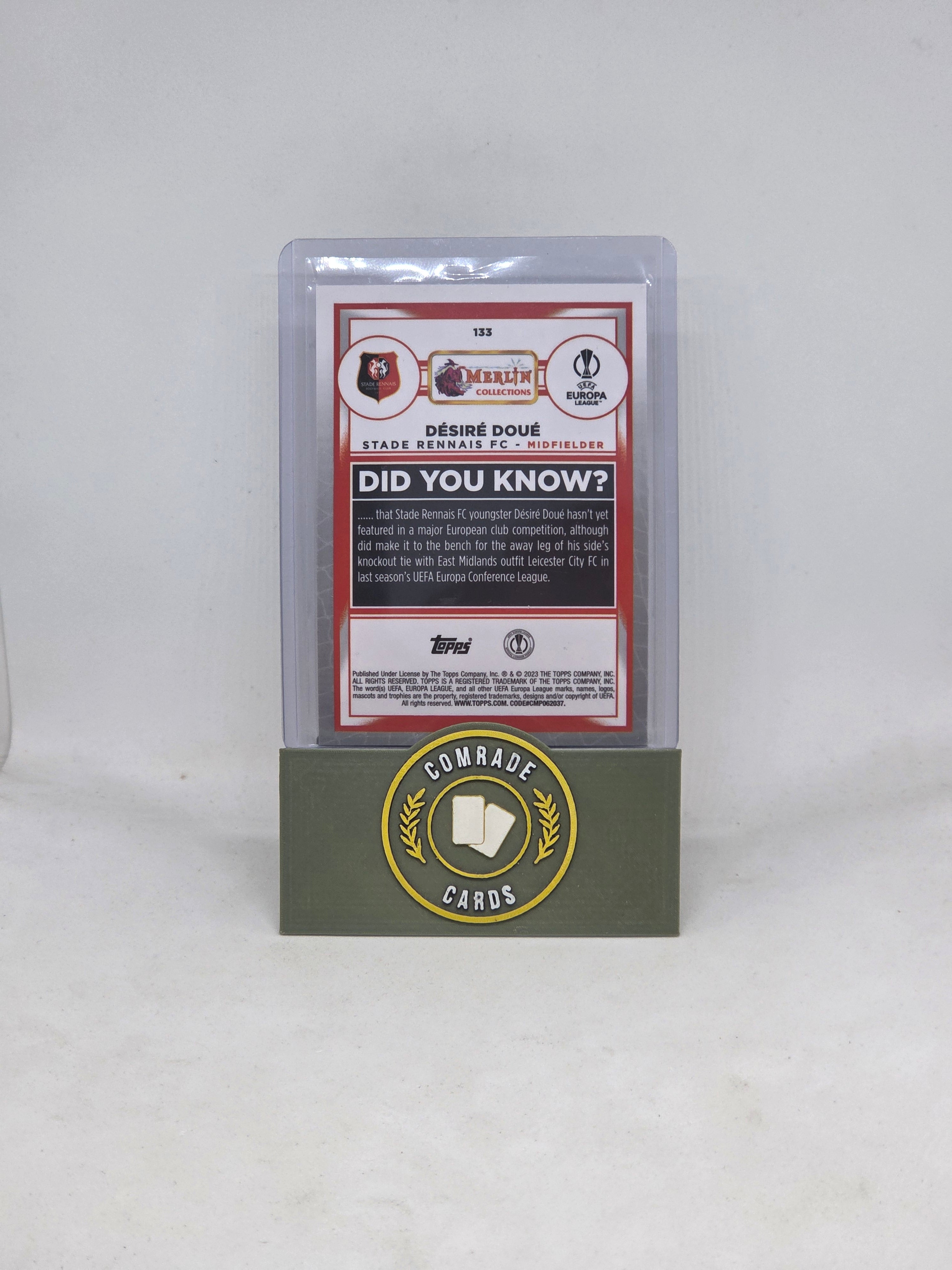 Desire Doue (Stade Rennais) 042/299 Topps Merlin Chrome 2022-2023