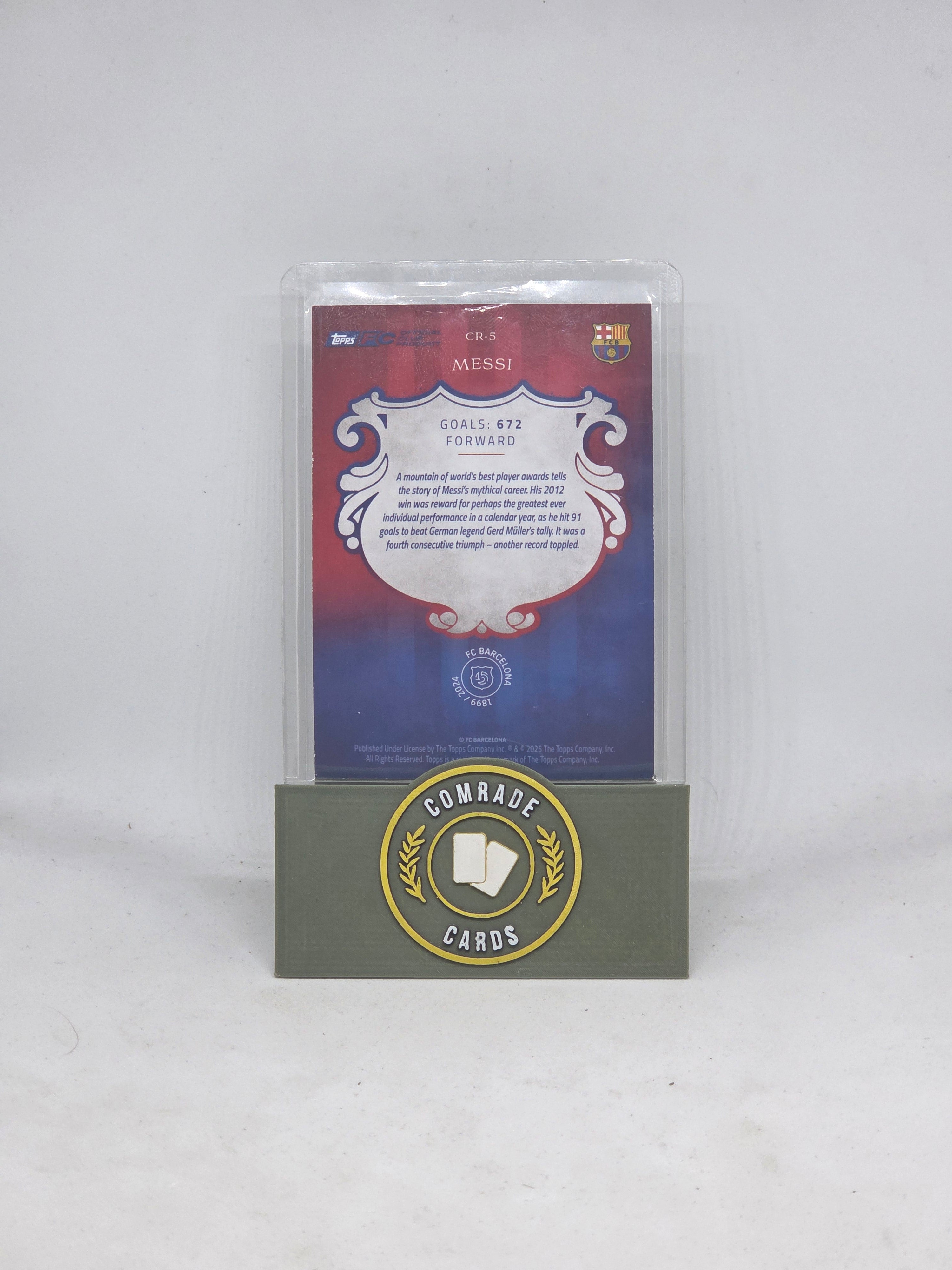 Lionel Messi (Barcelona) 57/75 Topps Barcelona 125 Anniversary Set 2024-2025
