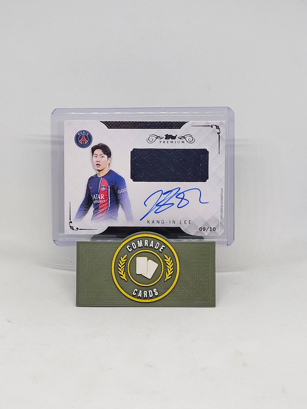 Kang-In Lee (PSG) 09/10 Autographed/Patch Topps Premium 2023-2024